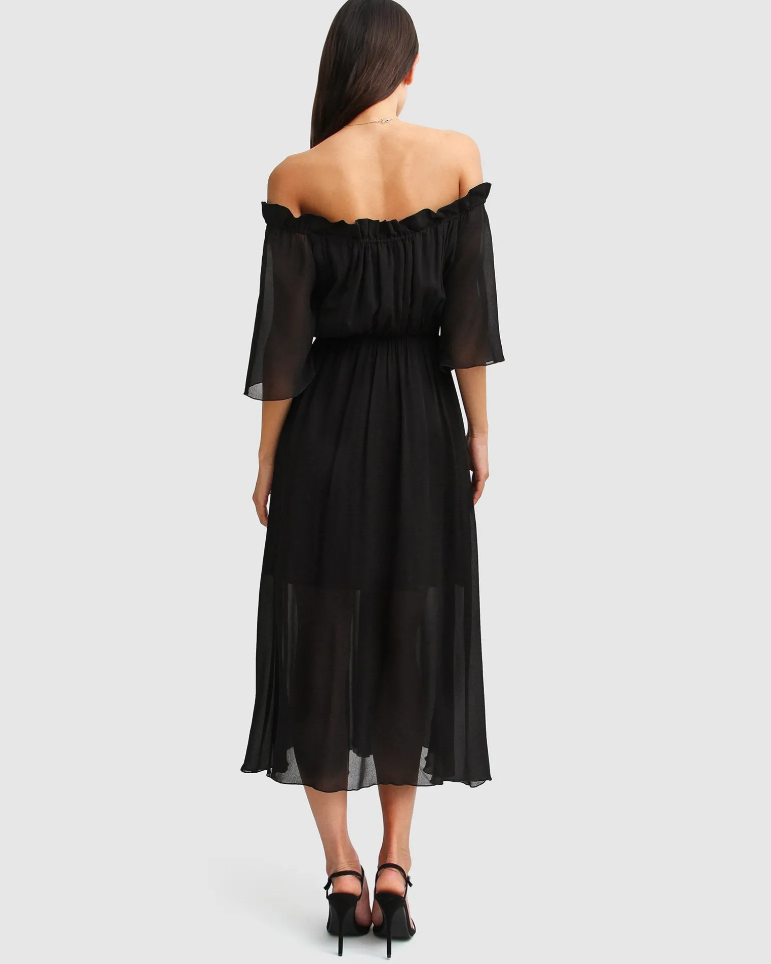 Belle & Bloom Maxi Dresses | Maxi Dresses>Amour Amour Ruffled Midi Dress -