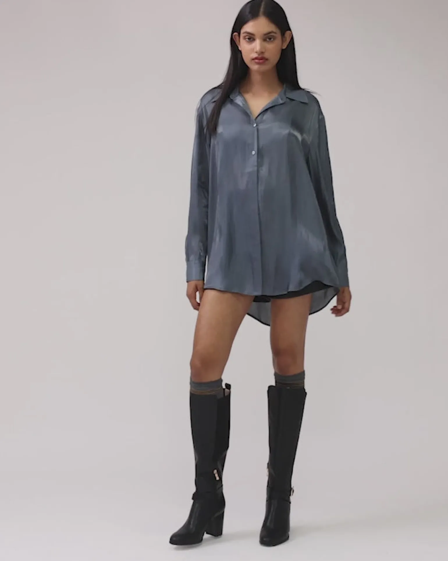 Belle & Bloom Shirts & Blouses>Back To You Irredescent Shirt -