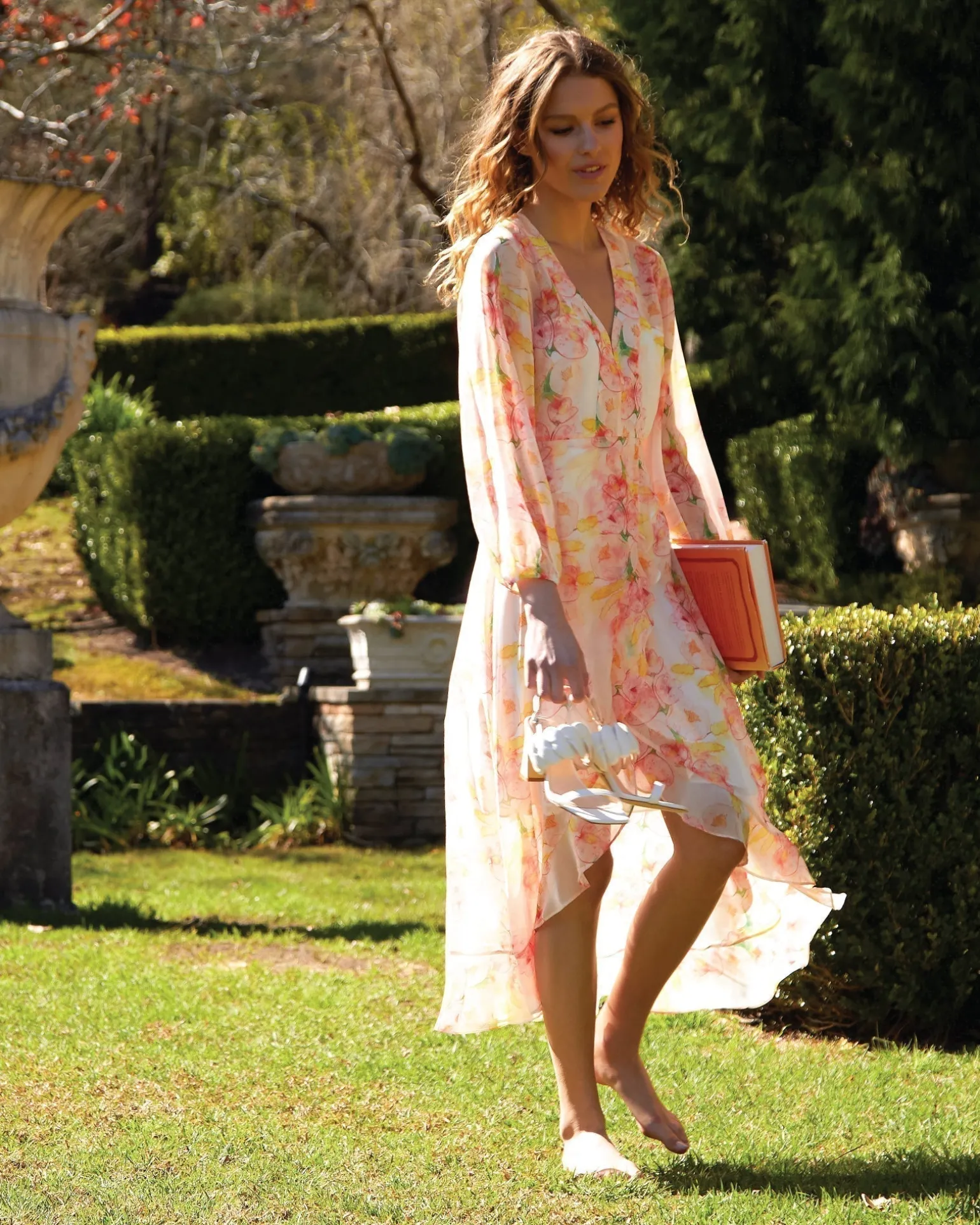 Belle & Bloom Midi Dresses | Midi Dresses>Beautiful Escape Dress - Floral Bouquet