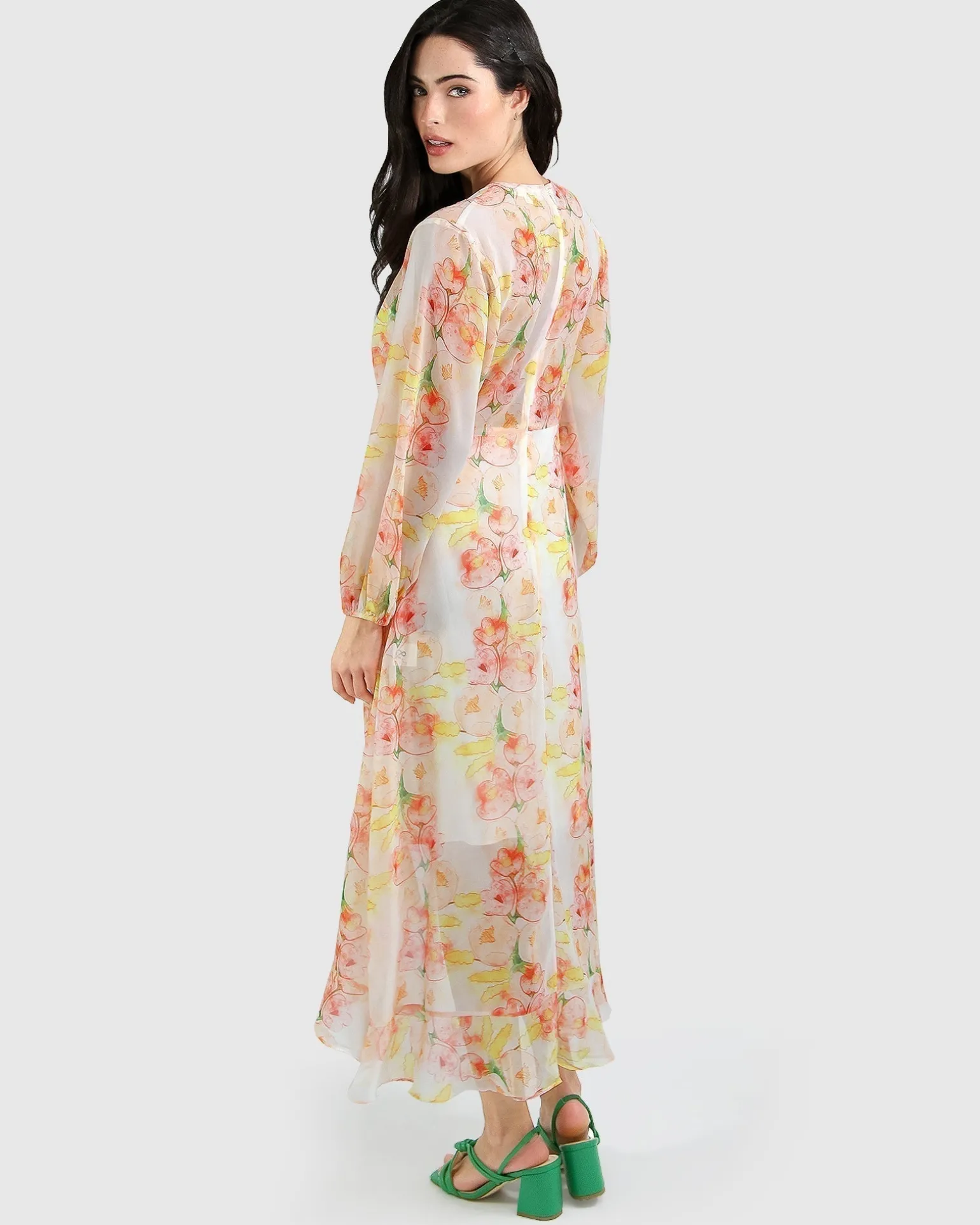 Belle & Bloom Midi Dresses | Midi Dresses>Beautiful Escape Dress - Floral Bouquet