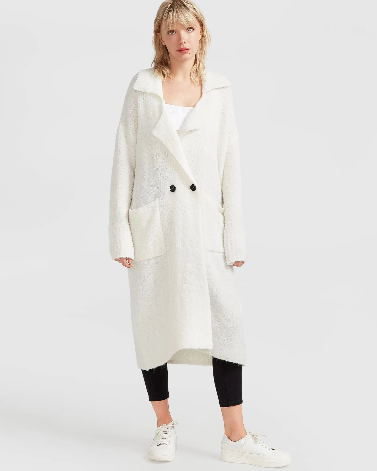 Belle & Bloom Cardigans | Cardigans>Born To Run Sustainable Sweater Coat -
