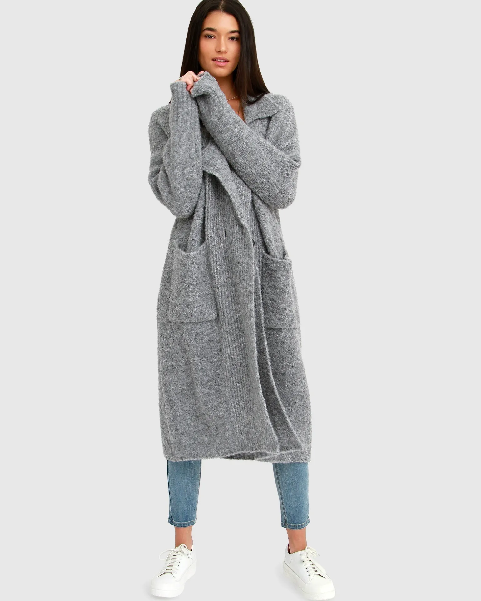 Belle & Bloom Cardigans | Cardigans>Born To Run Sustainable Sweater Coat -