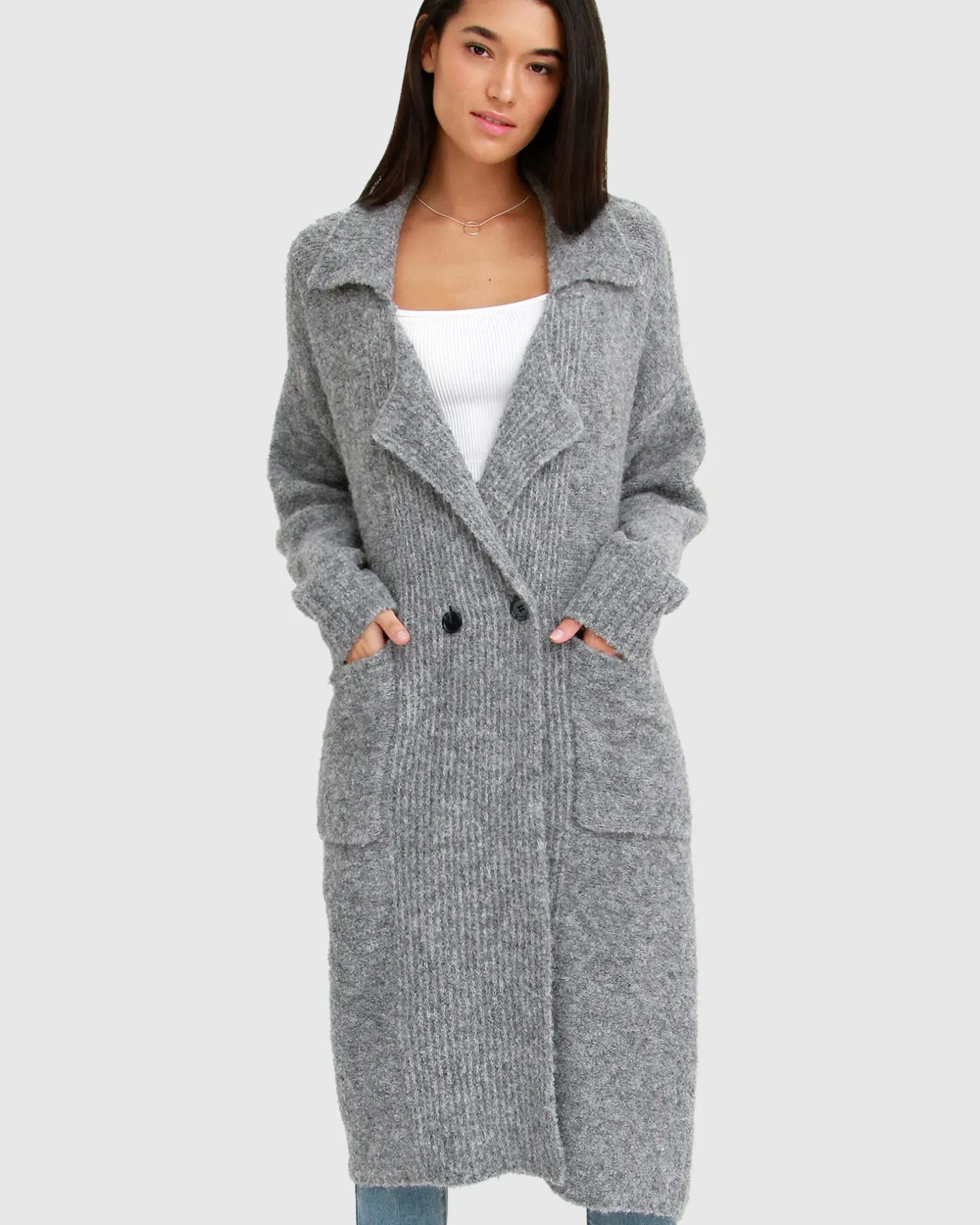 Belle & Bloom Cardigans | Cardigans>Born To Run Sustainable Sweater Coat -