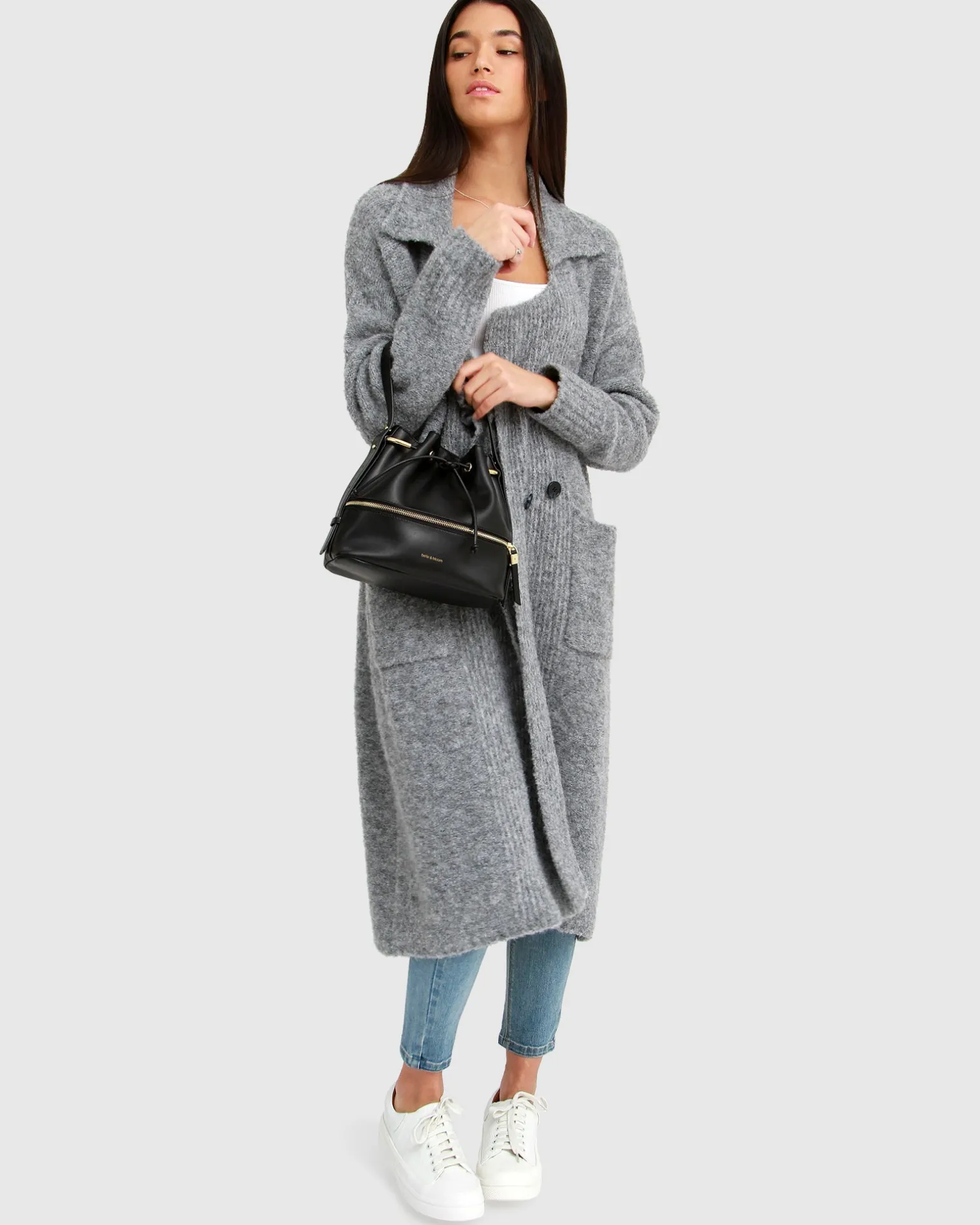 Belle & Bloom Cardigans | Cardigans>Born To Run Sustainable Sweater Coat -