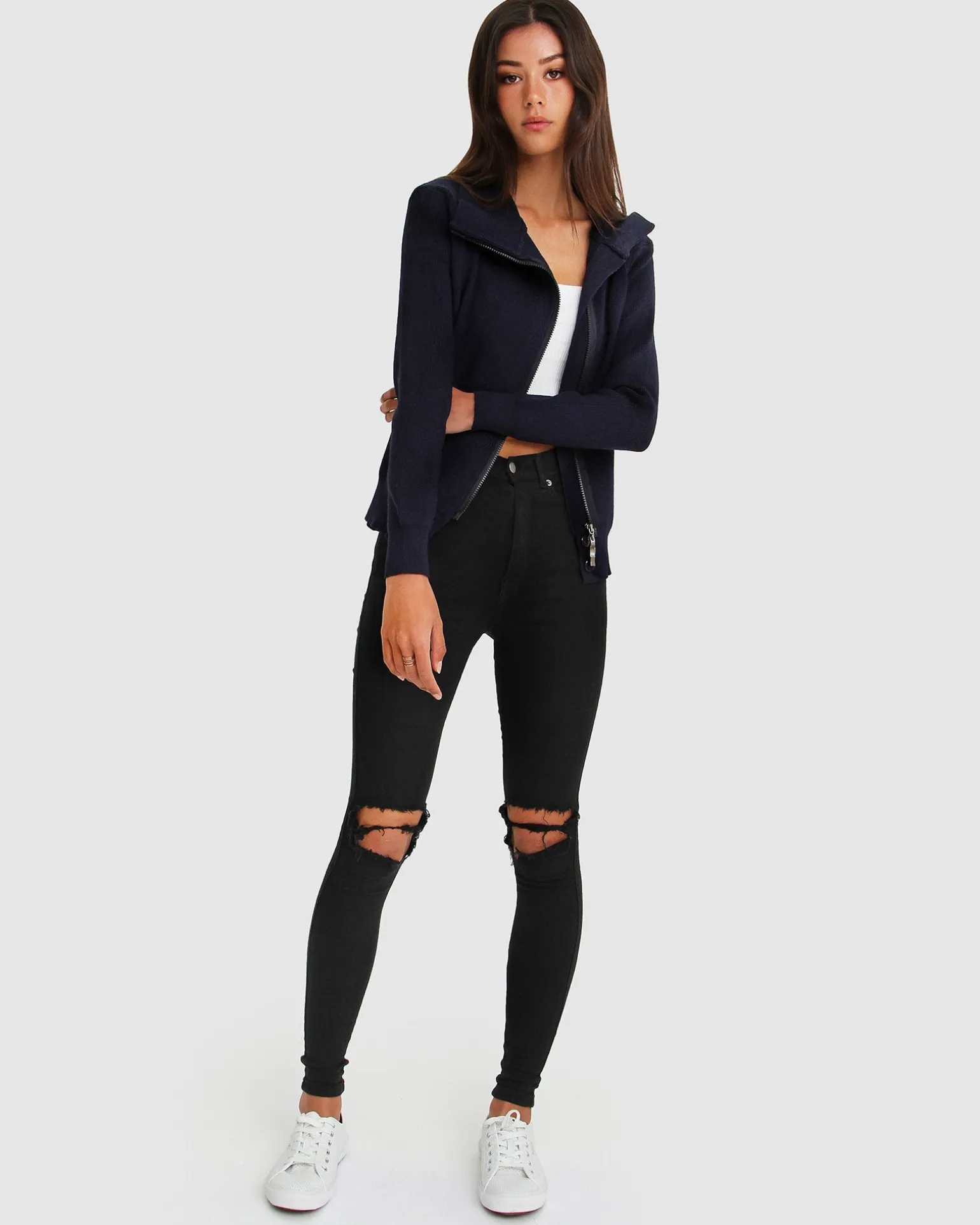 Belle & Bloom Sweaters | Sweaters>Brother’s Zip Front Jumper -