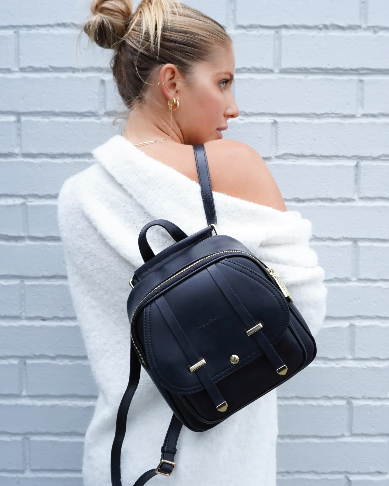 Belle & Bloom Backpacks | Handbags>Camila Leather Backpack -