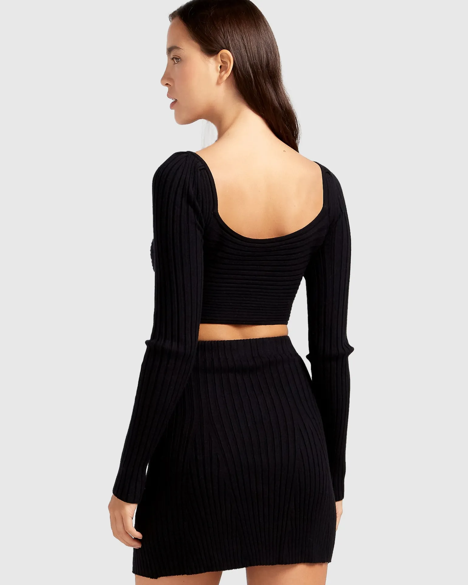Belle & Bloom Skirts>C'est Belle Knit Mini Skirt -