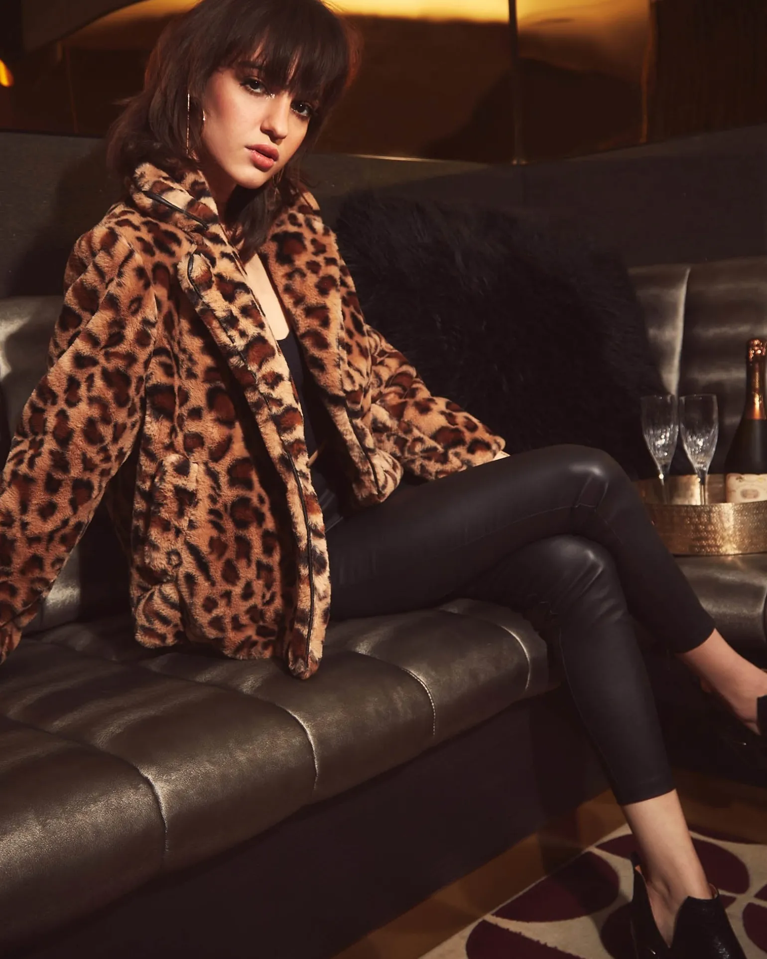 Belle & Bloom Pants>City Slicker Coated Legging -