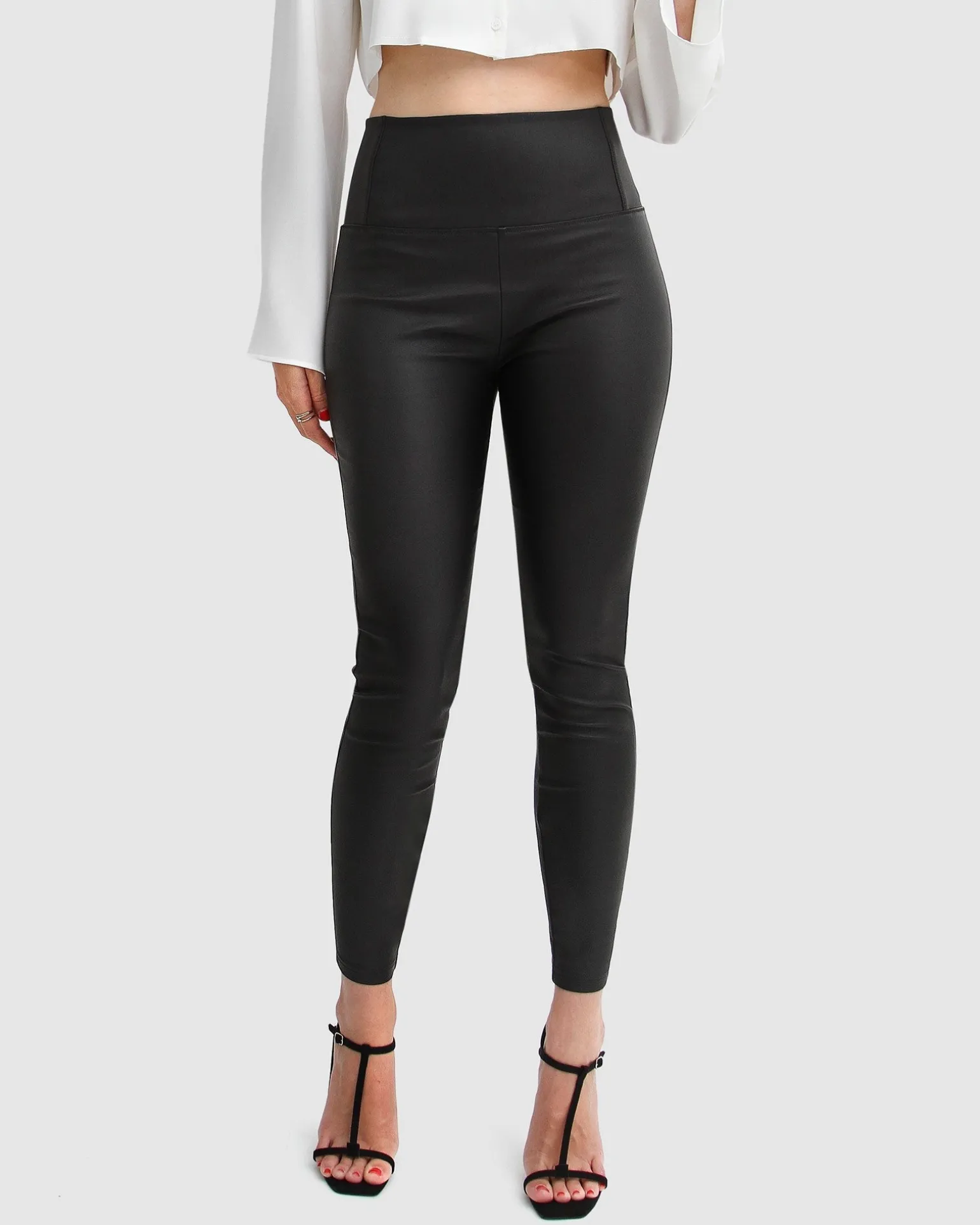 Belle & Bloom Pants>City Slicker Coated Legging -