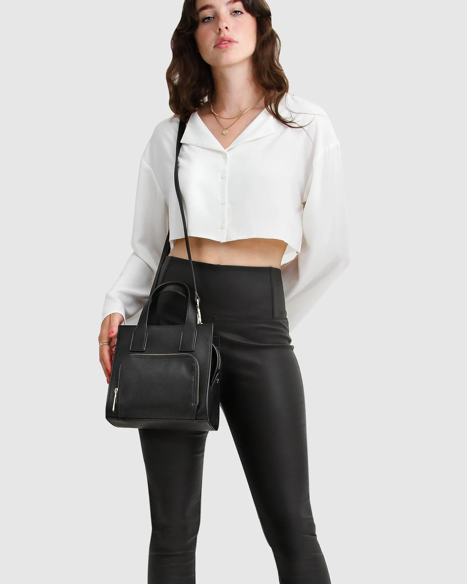 Belle & Bloom Pants>City Slicker Coated Legging -