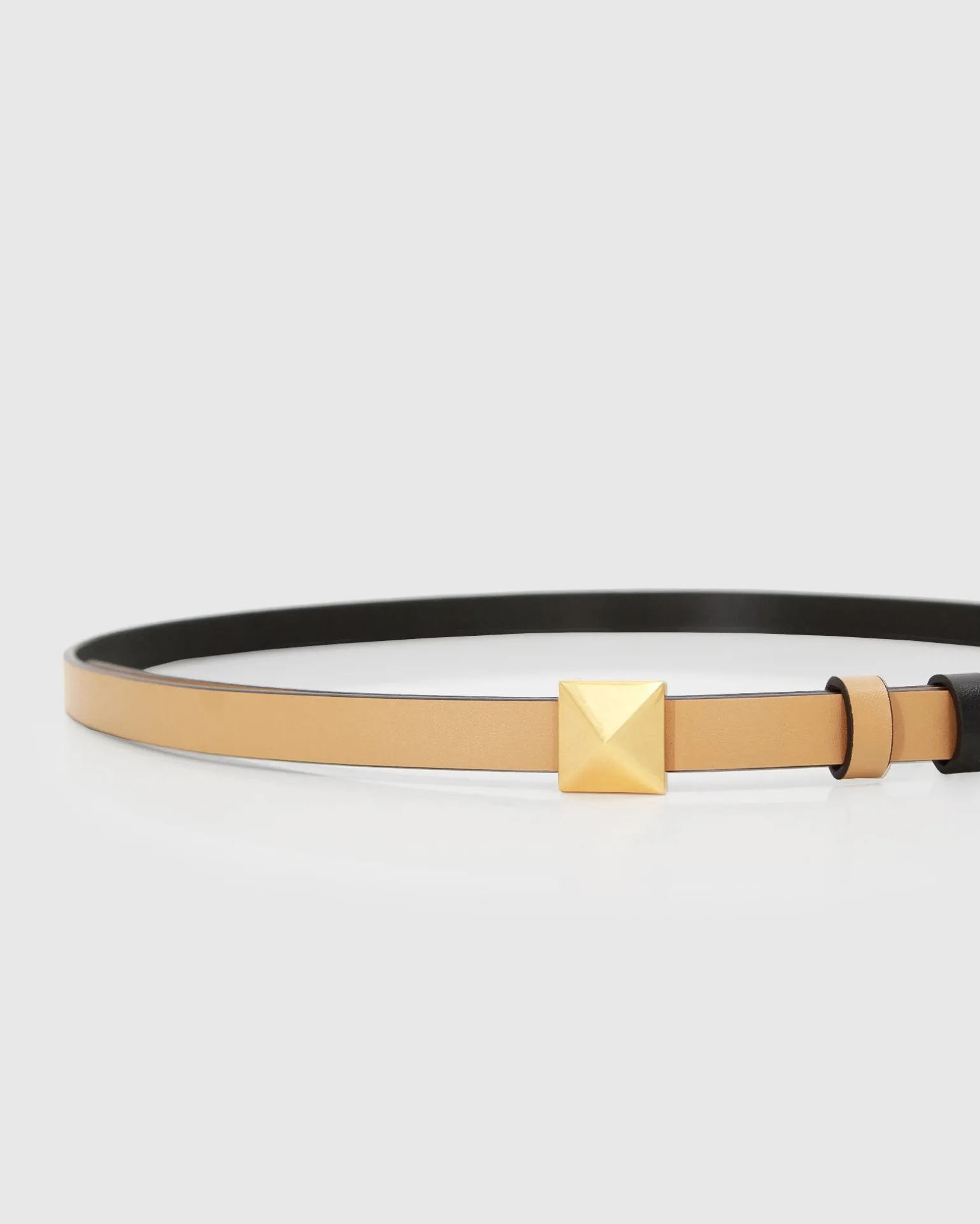 Belle & Bloom Belts>Cleopatra Pyramid Stud Leather Belt -