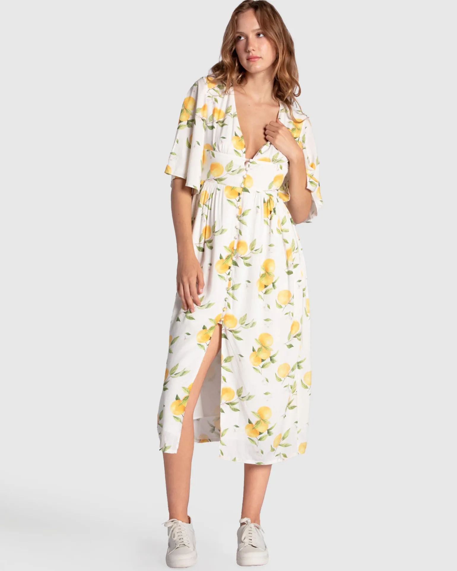 Belle & Bloom Midi Dresses | Midi Dresses>Crazy Love Button Up Dress -