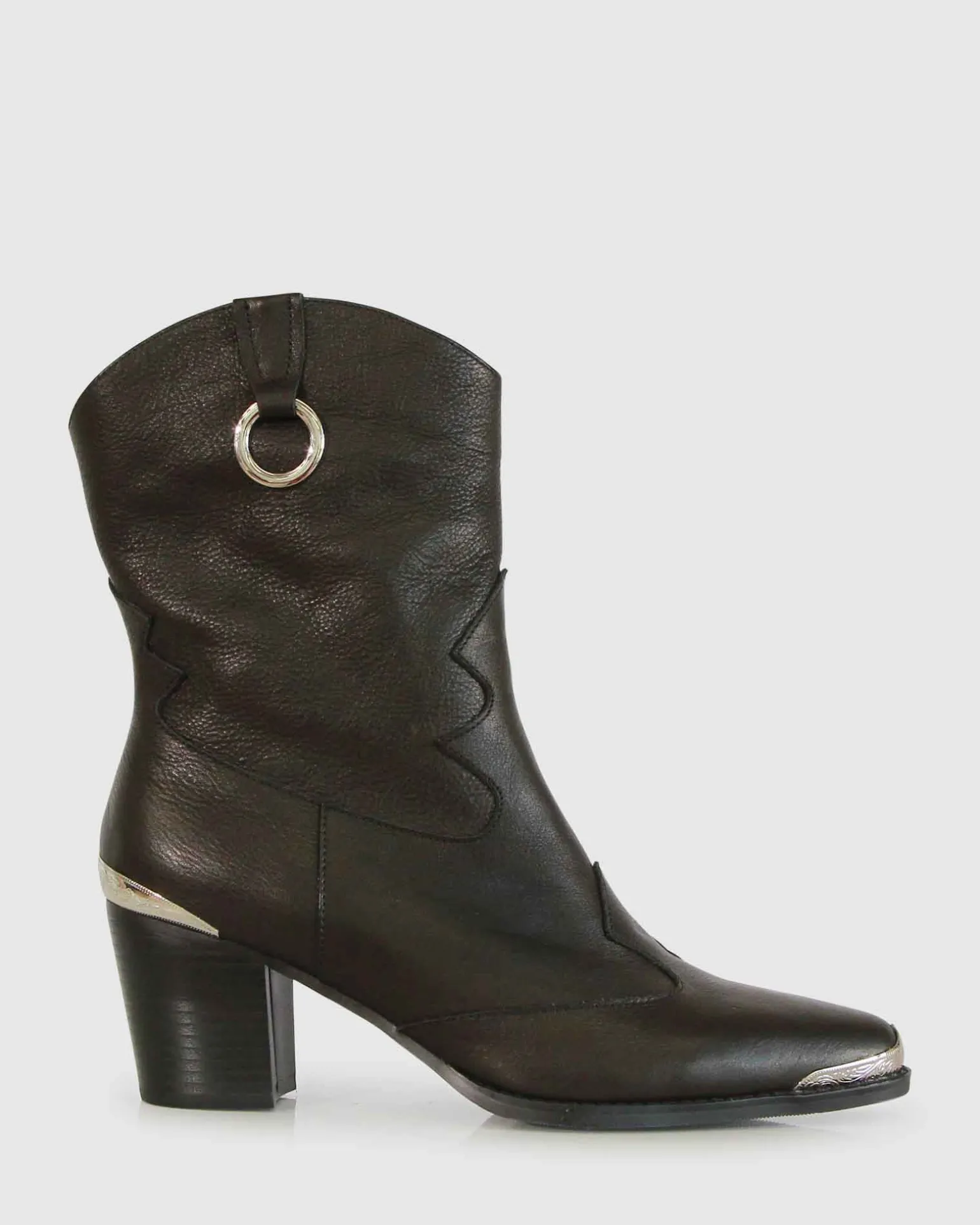 Belle & Bloom Boots>Dallas Western Boot - Vintage Black