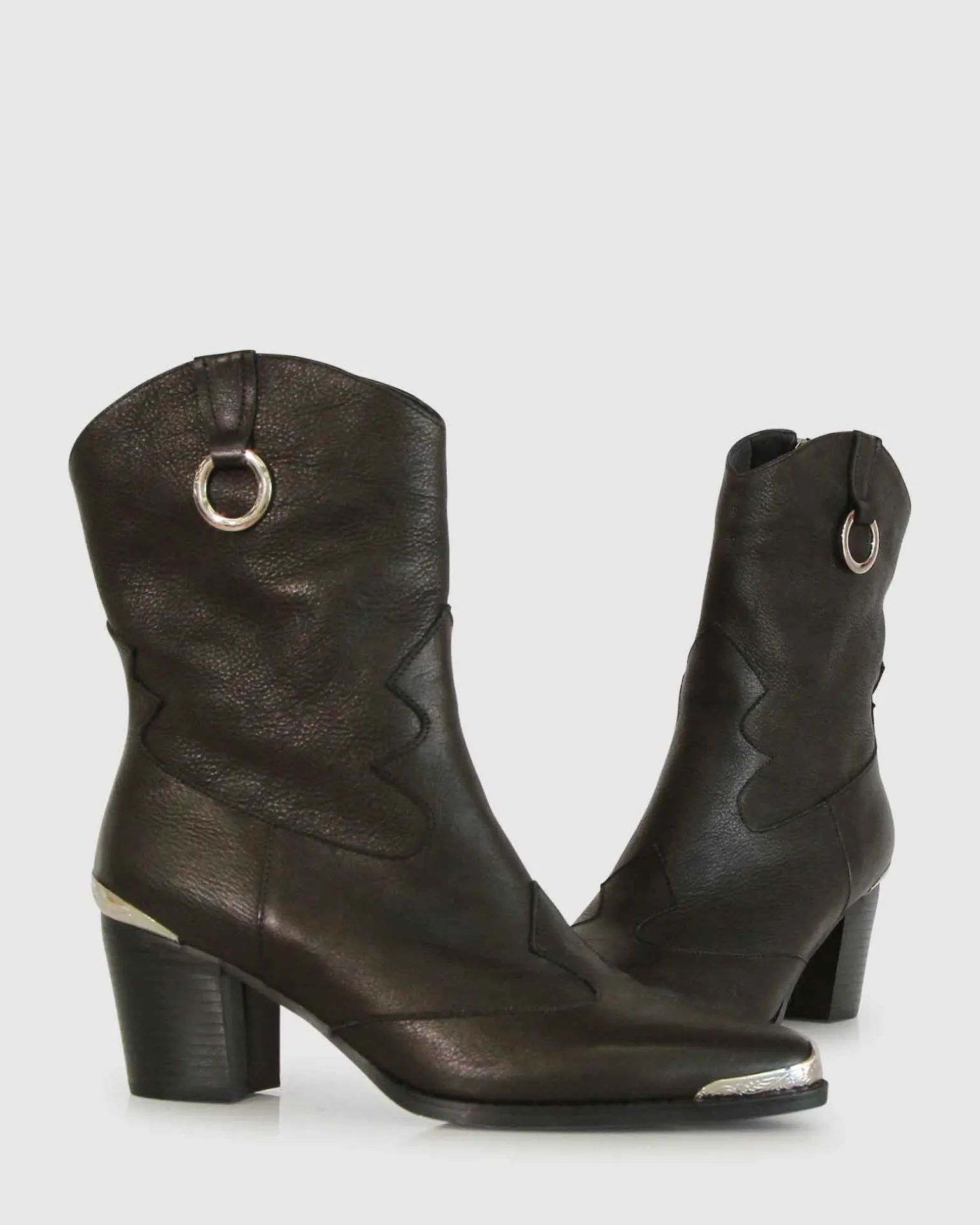 Belle & Bloom Boots>Dallas Western Boot - Vintage Black