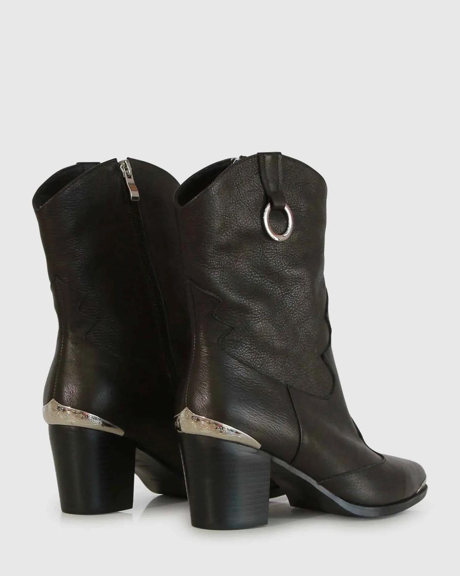 Belle & Bloom Boots>Dallas Western Boot - Vintage Black
