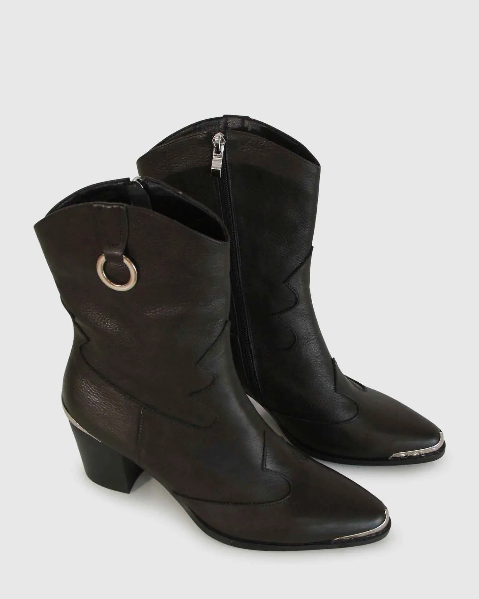 Belle & Bloom Boots>Dallas Western Boot - Vintage Black