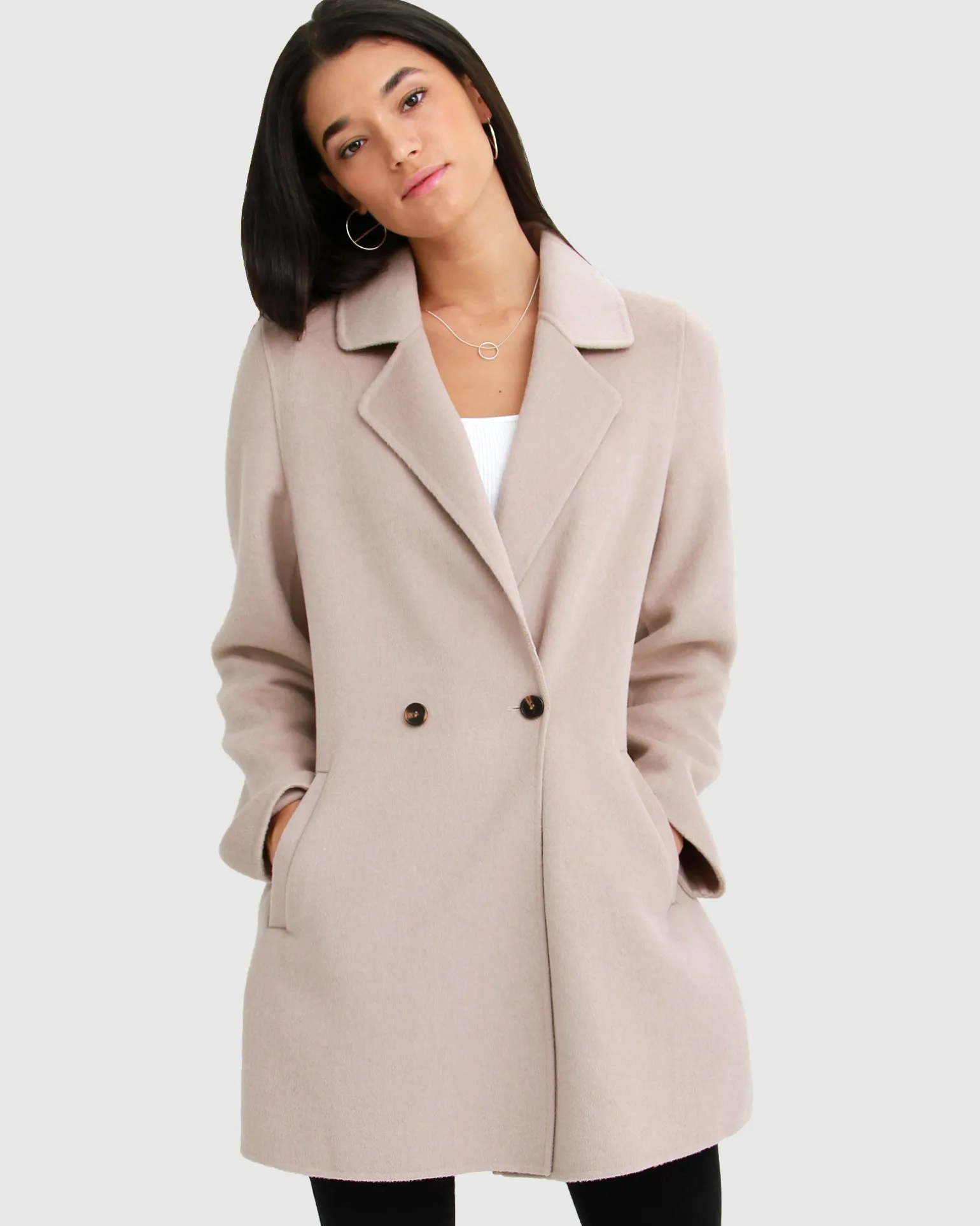 Belle & Bloom Belted Coats | Wool Coats>Electric Feel Drawstring Coat -