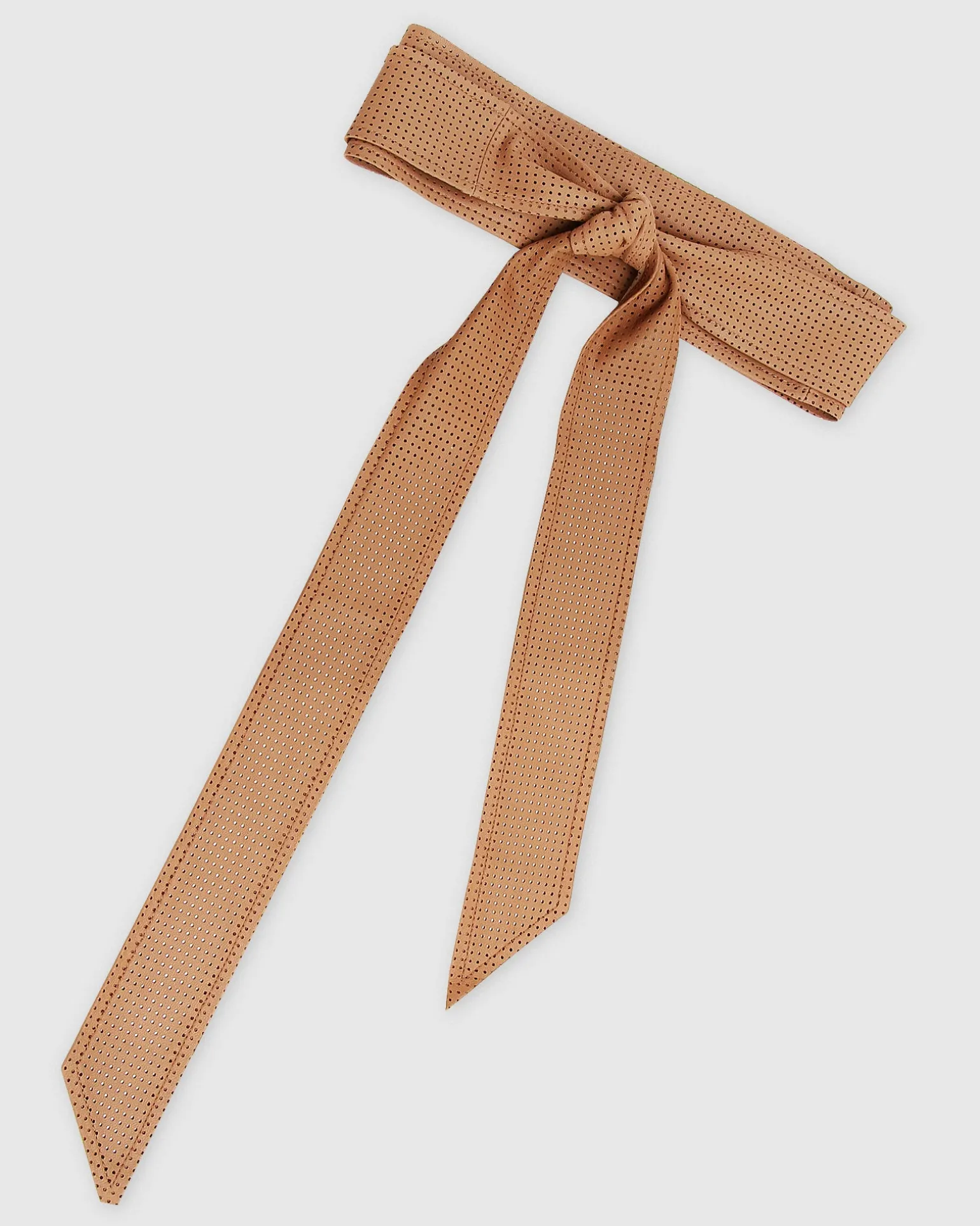 Belle & Bloom Belts>Escalate Perforated Leather Belt -