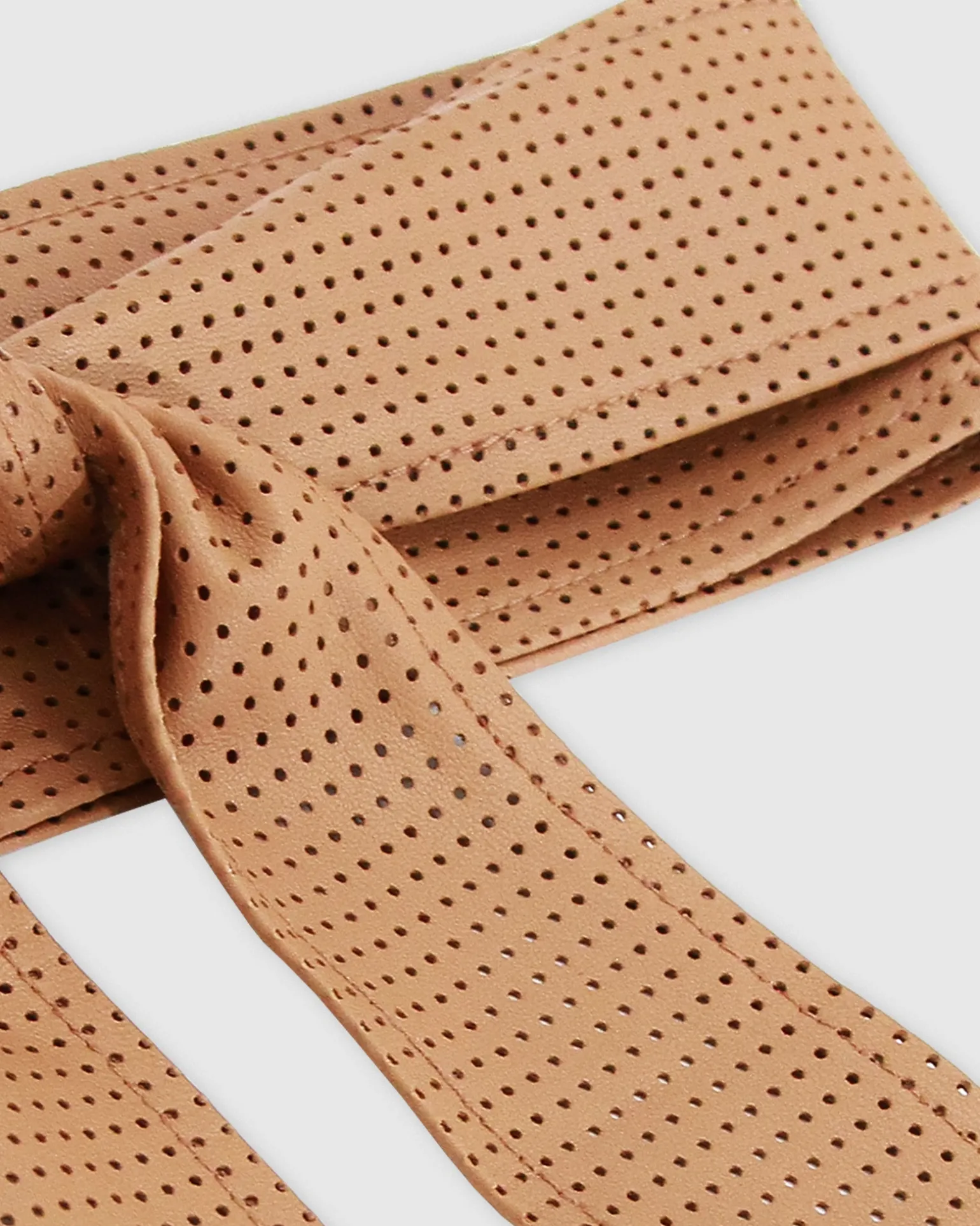 Belle & Bloom Belts>Escalate Perforated Leather Belt -