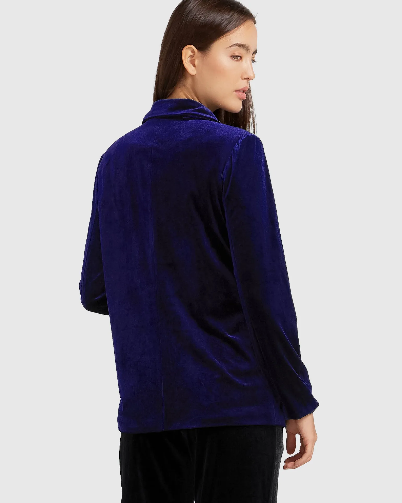 Belle & Bloom Blazers | Suits & Blazers>Eternity Velvet Blazer - Royal Blue