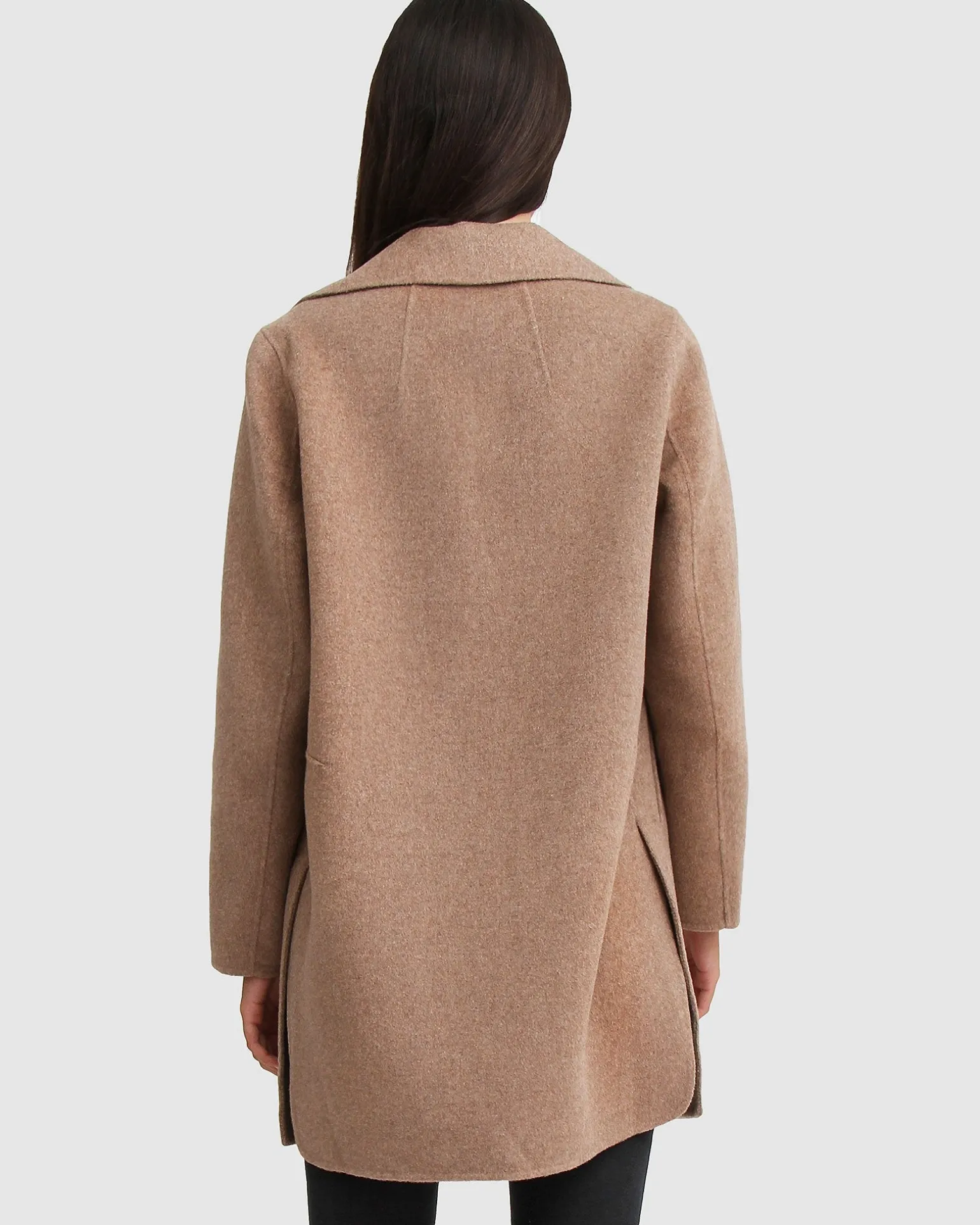 Belle & Bloom Wool Coats | Wool Coats>Ex-Boyfriend Wool Blend Oversized Jacket - Oat