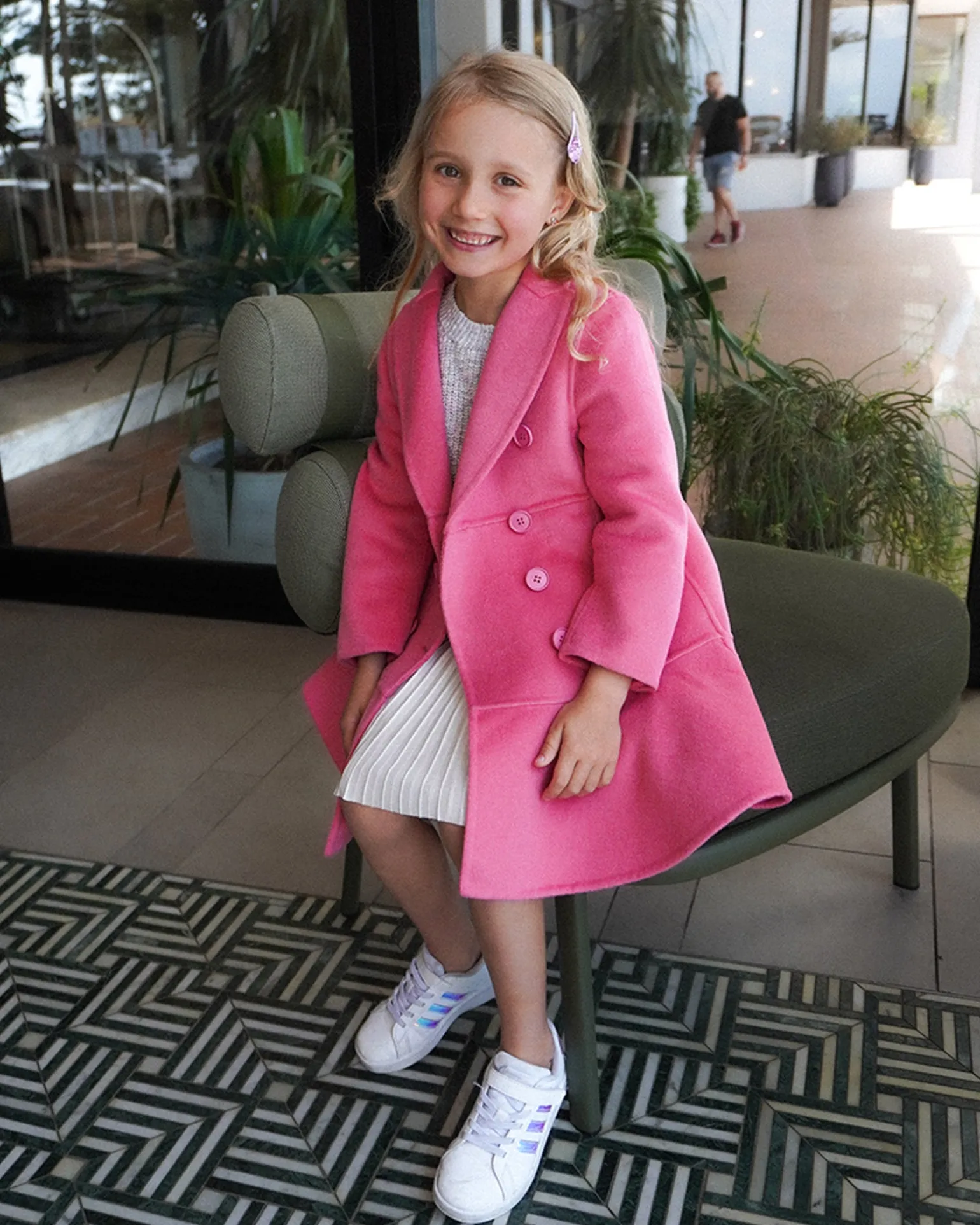 Belle & Bloom Girls Coats>Good Manners Wool Blend Fitted Coat -