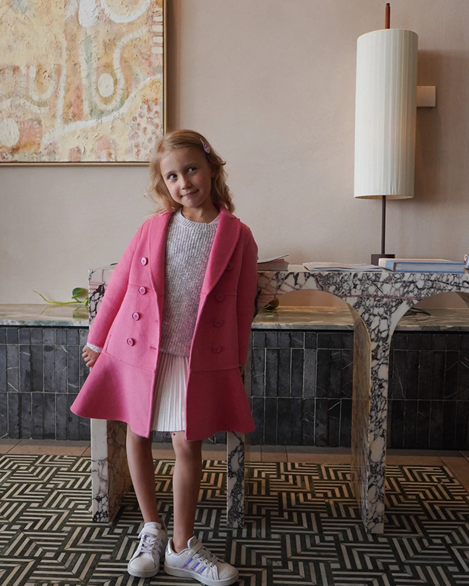 Belle & Bloom Girls Coats>Good Manners Wool Blend Fitted Coat -