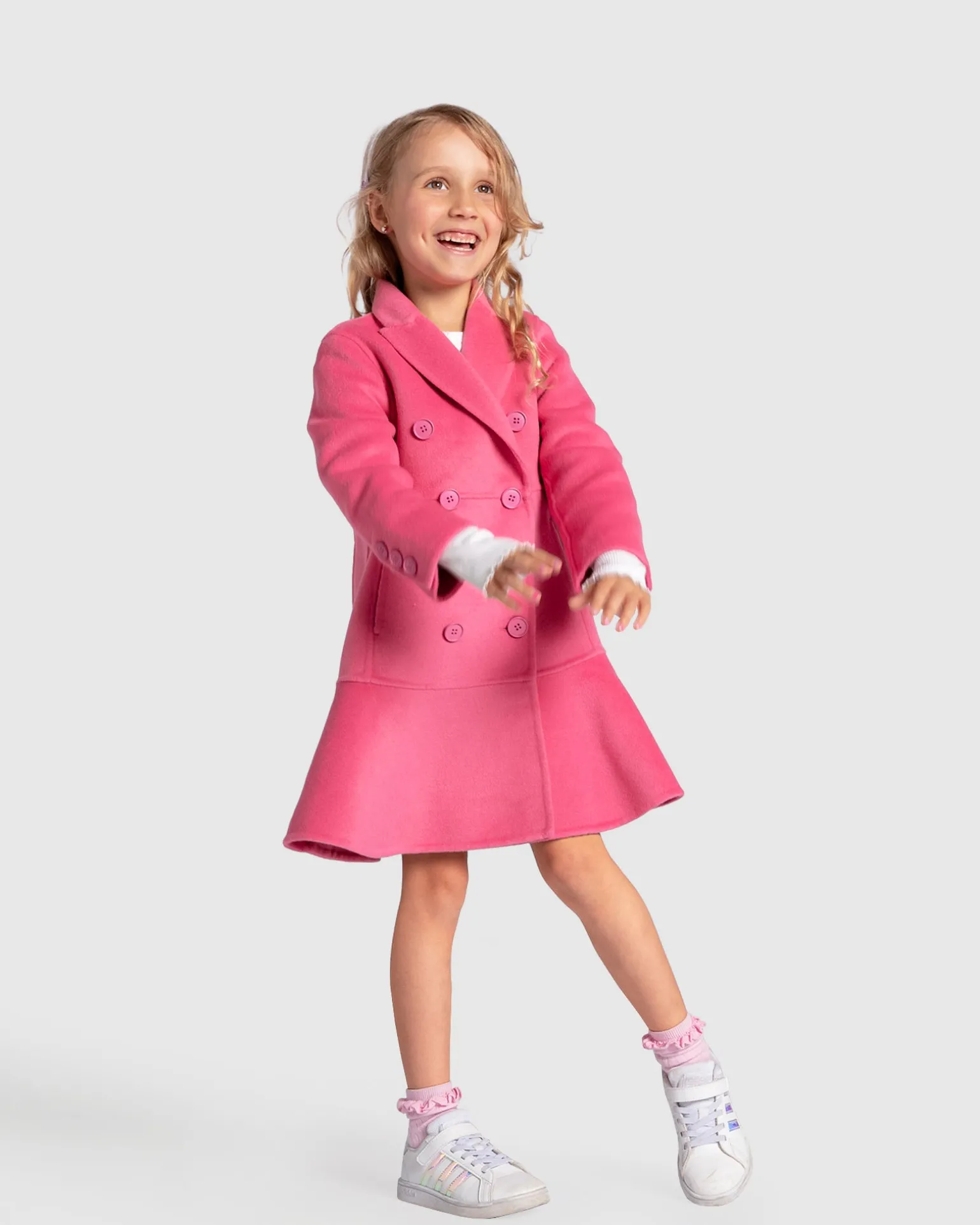 Belle & Bloom Girls Coats>Good Manners Wool Blend Fitted Coat -