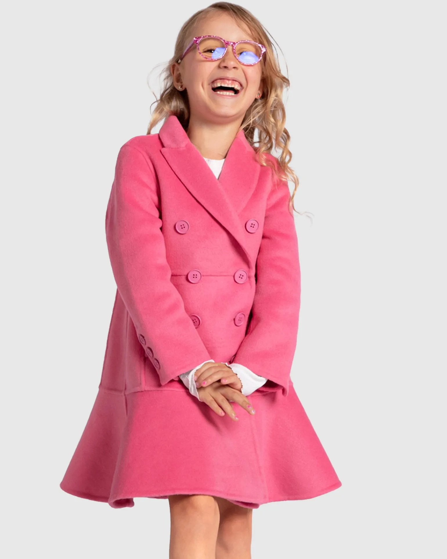 Belle & Bloom Girls Coats>Good Manners Wool Blend Fitted Coat -