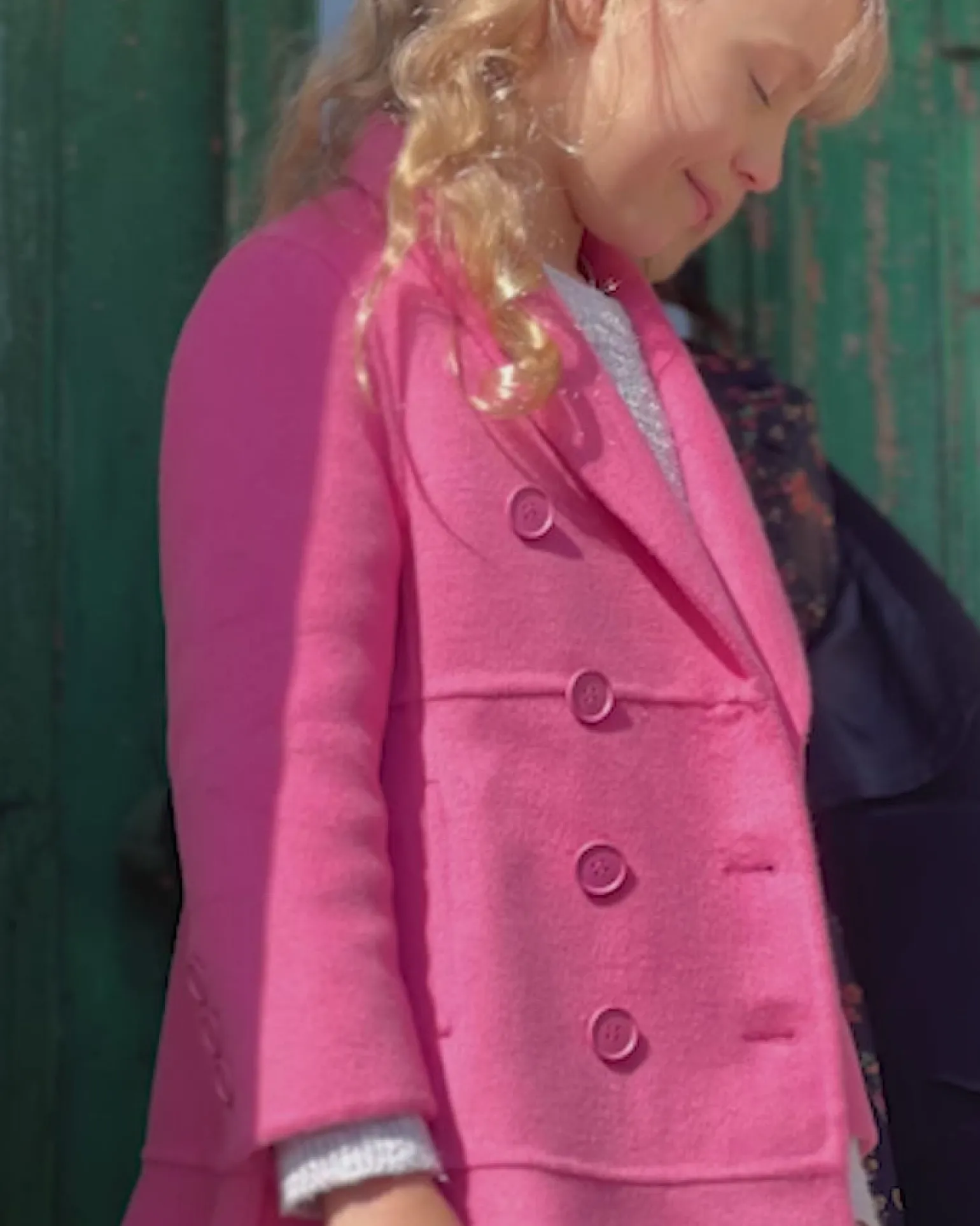 Belle & Bloom Girls Coats>Good Manners Wool Blend Fitted Coat -