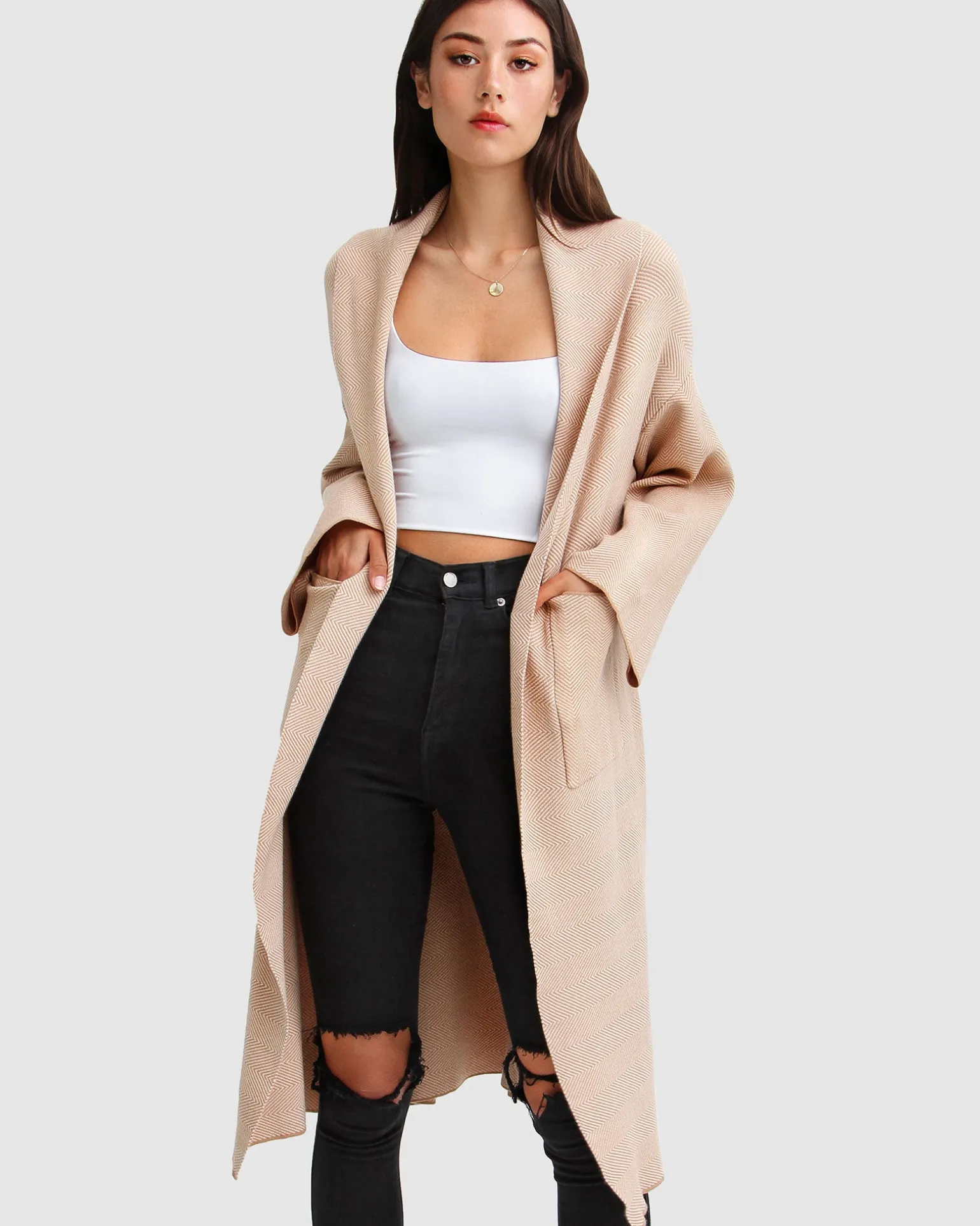 Belle & Bloom Cardigans | Cardigans>Hold The Line Coatigan -