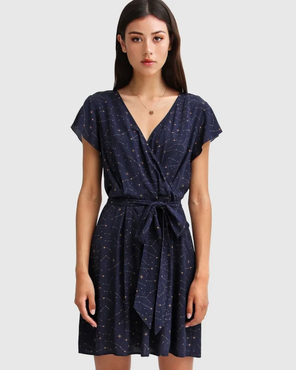 Belle & Bloom Mini Dresses | Mini Dresses>I'm The Star Wrap Dress -