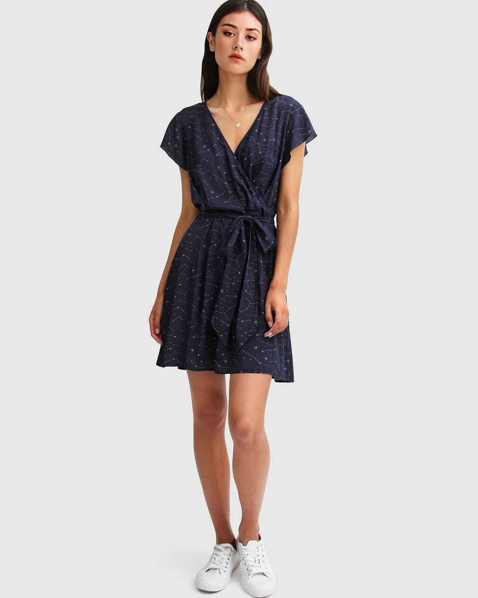 Belle & Bloom Mini Dresses | Mini Dresses>I'm The Star Wrap Dress -