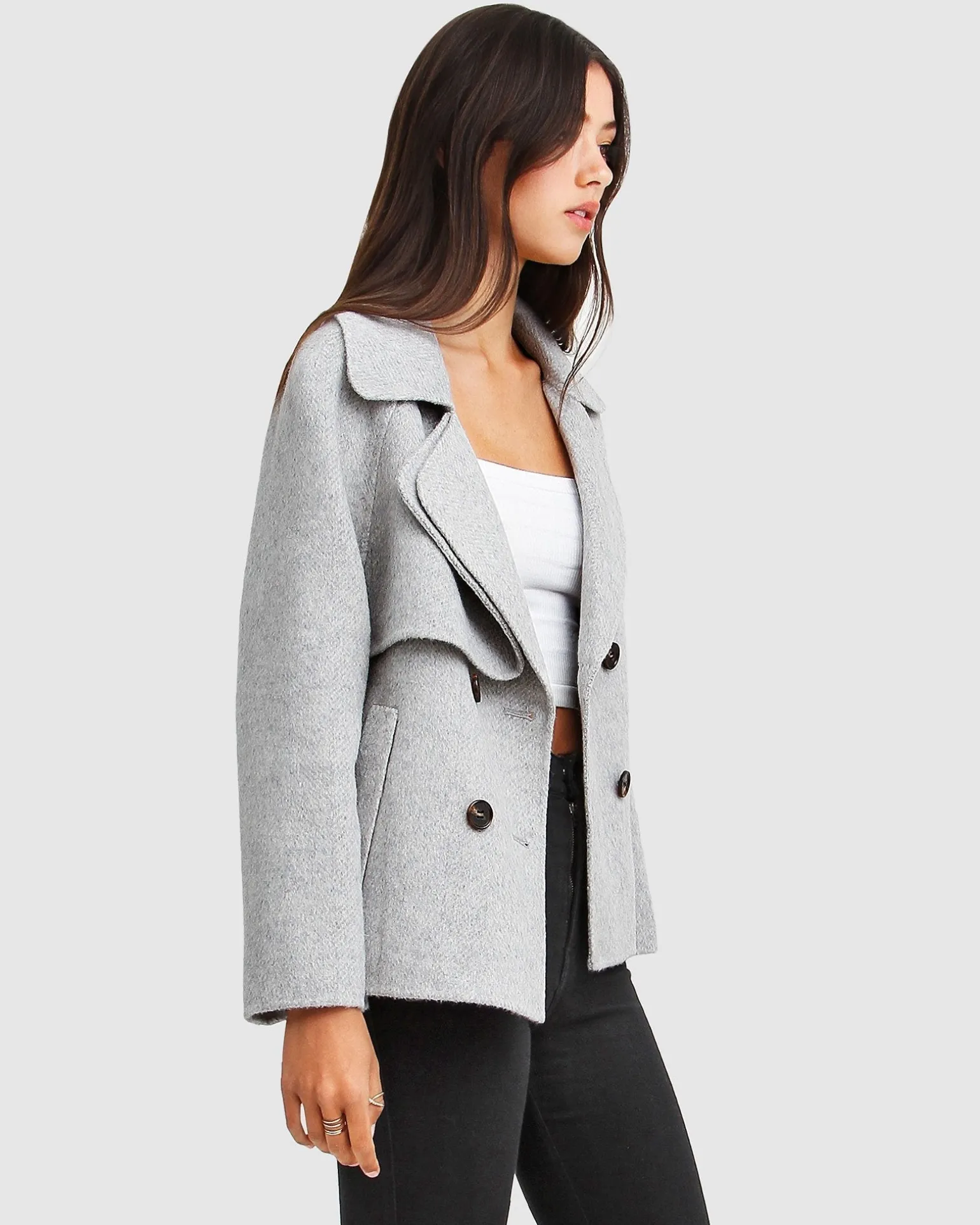 Belle & Bloom Wool Coats | Wool Coats>I'm Yours Wool Blend Peacoat -