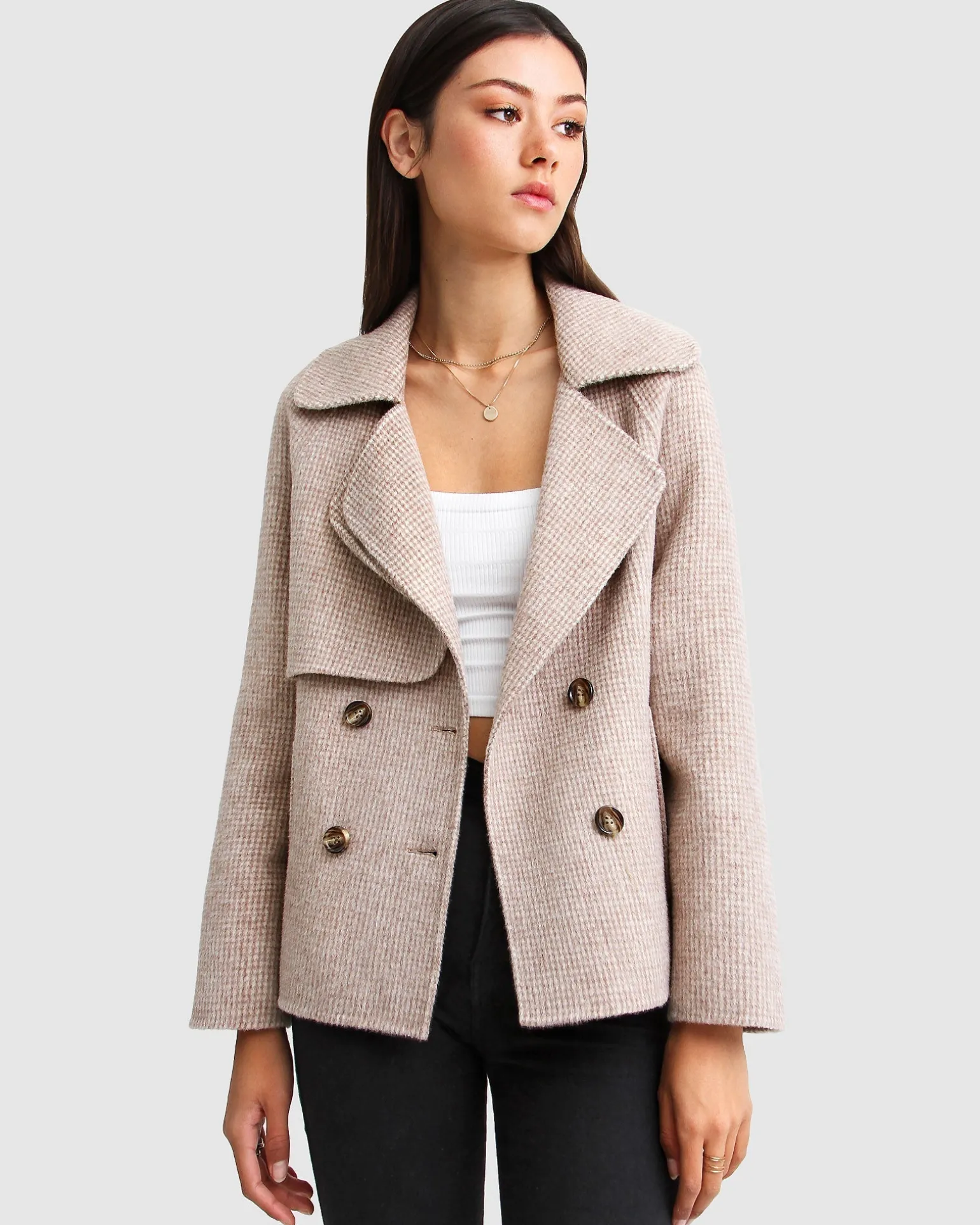 Belle & Bloom Wool Coats | Wool Coats>I'm Yours Wool Blend Peacoat -