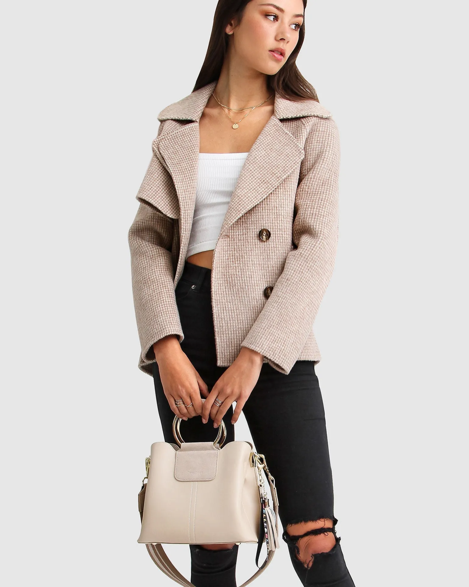 Belle & Bloom Wool Coats | Wool Coats>I'm Yours Wool Blend Peacoat -