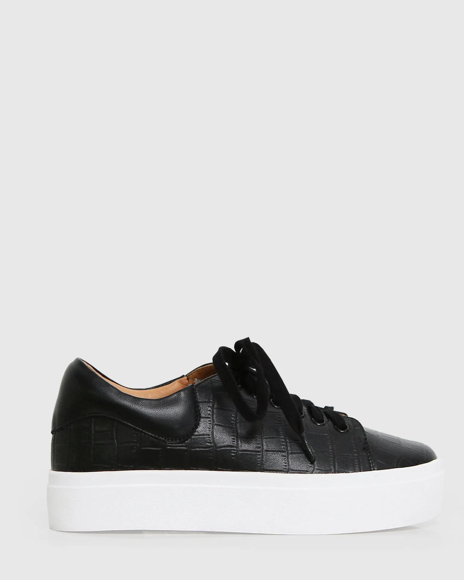 Belle & Bloom Flats>Just A Dream Croc Leather Sneaker -