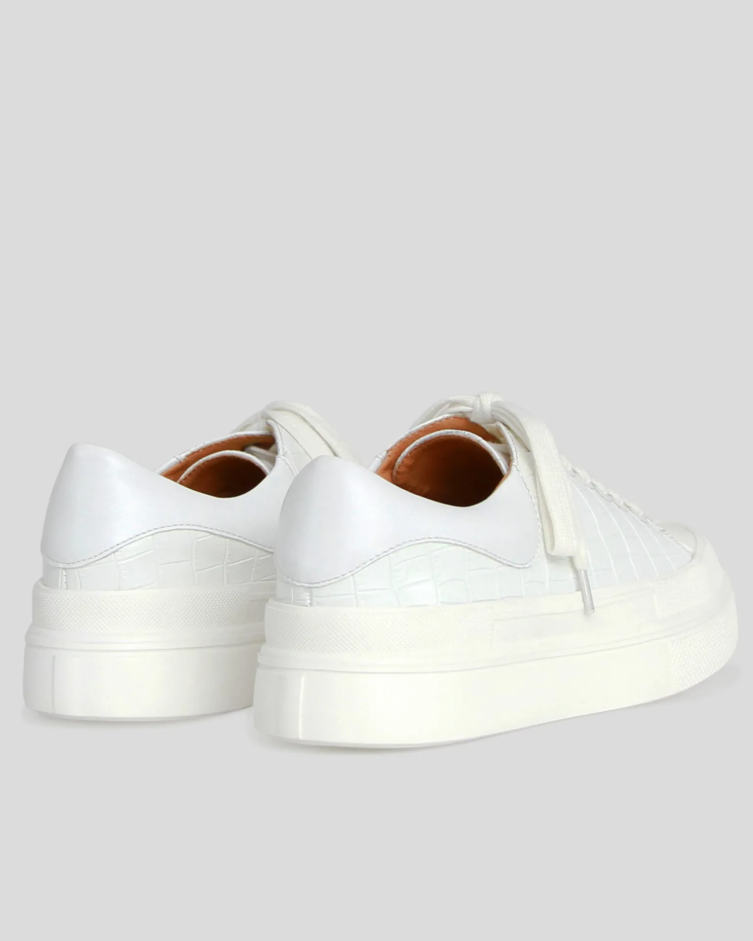 Belle & Bloom Flats>Just A Dream Croc Leather Sneaker -