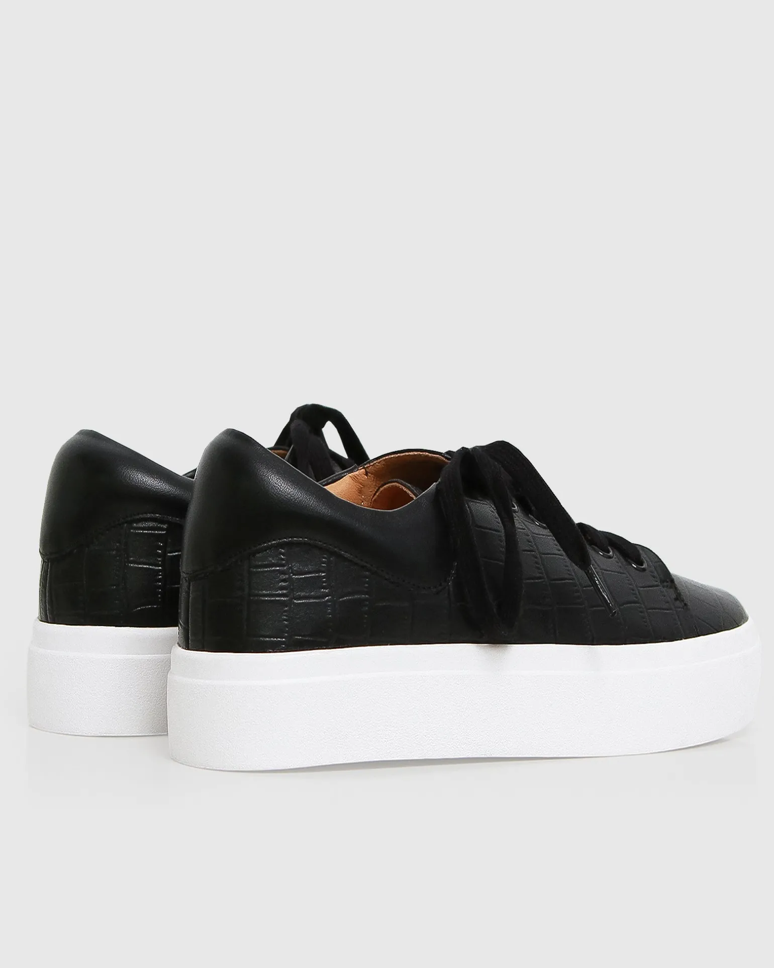 Belle & Bloom Flats>Just A Dream Croc Leather Sneaker -