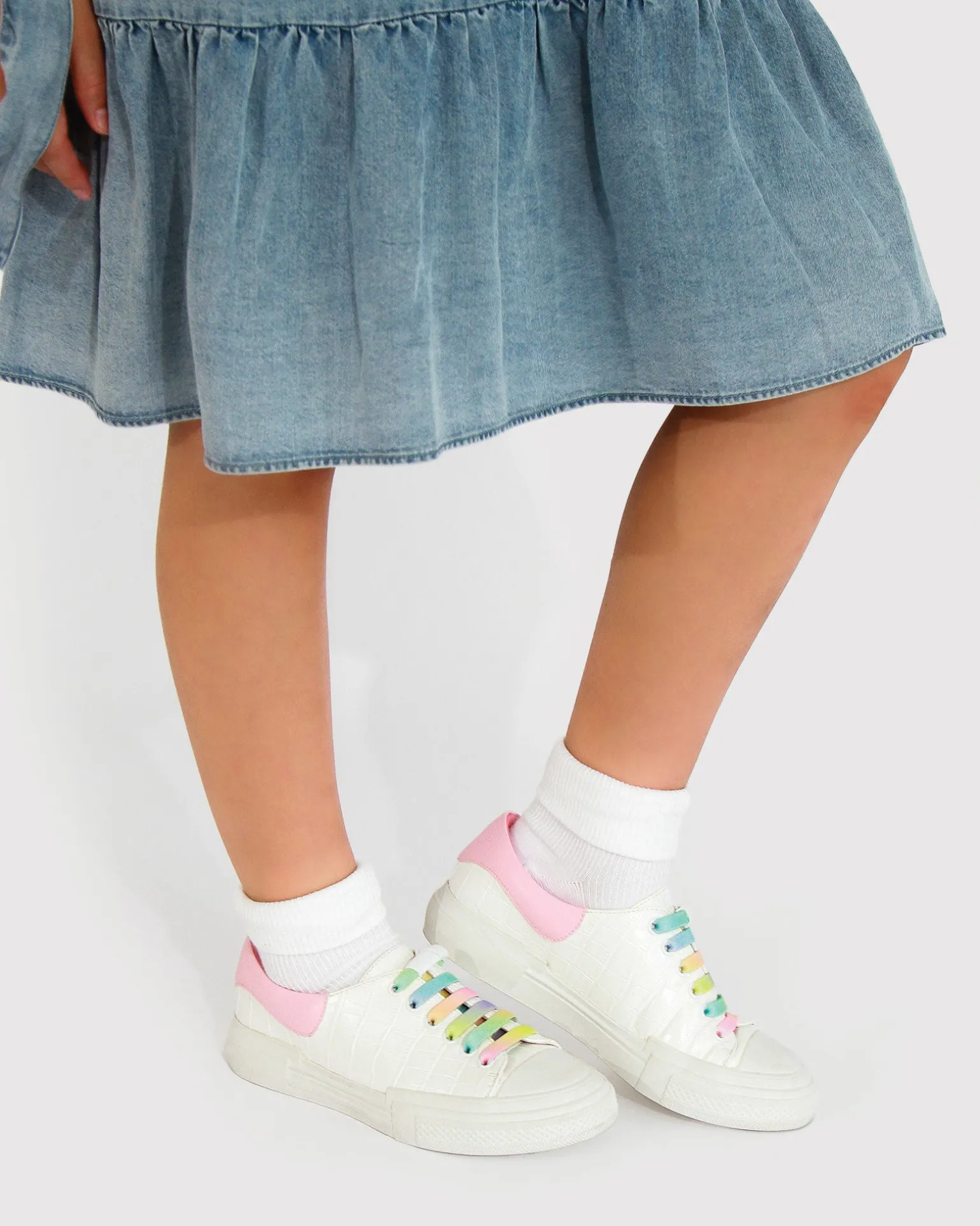 Belle & Bloom Girls Shoes>Just A Little Dream Croc Leather Sneaker -