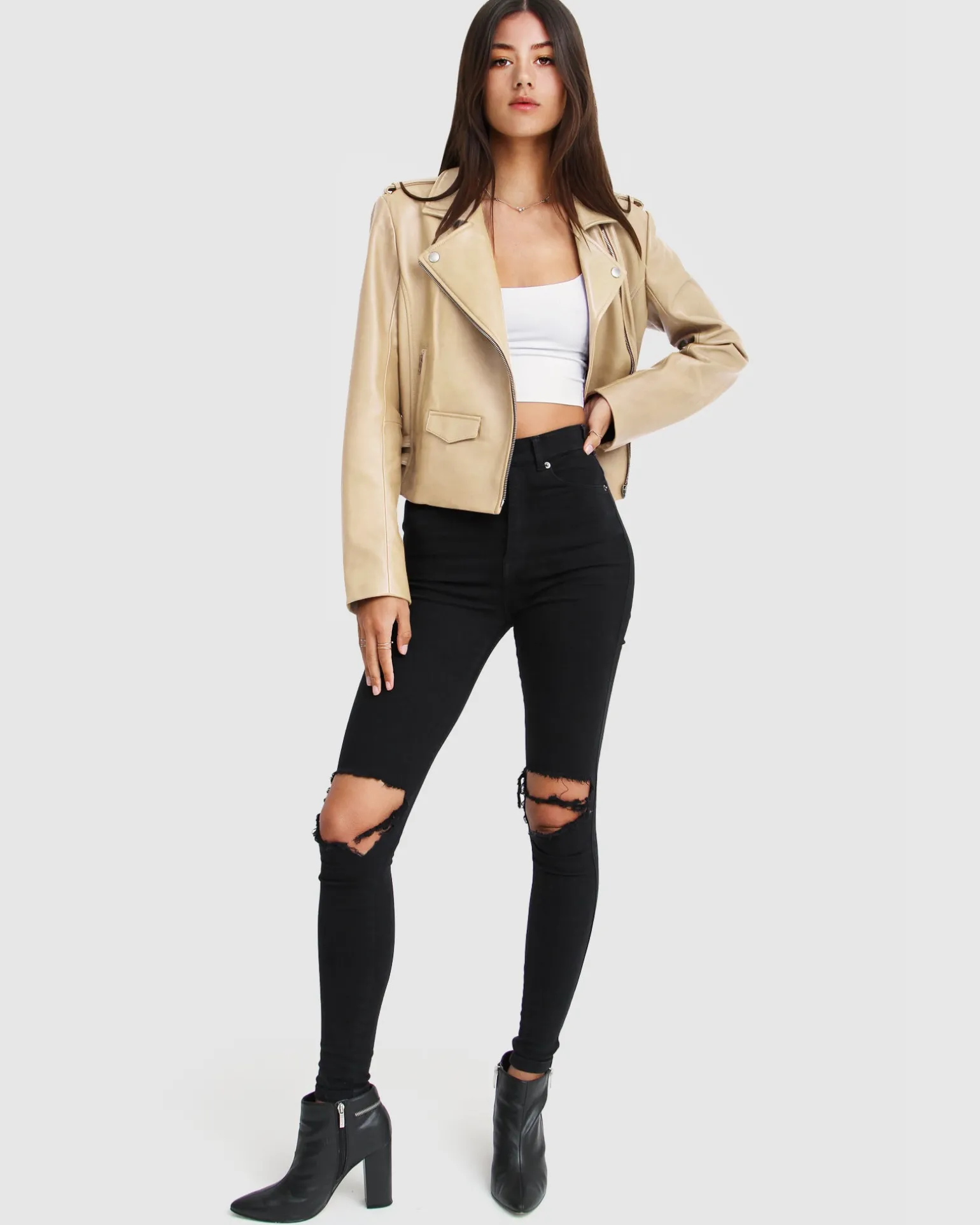 Belle & Bloom Leather Jackets | Leather Coats>Just Friends Leather Jacket -
