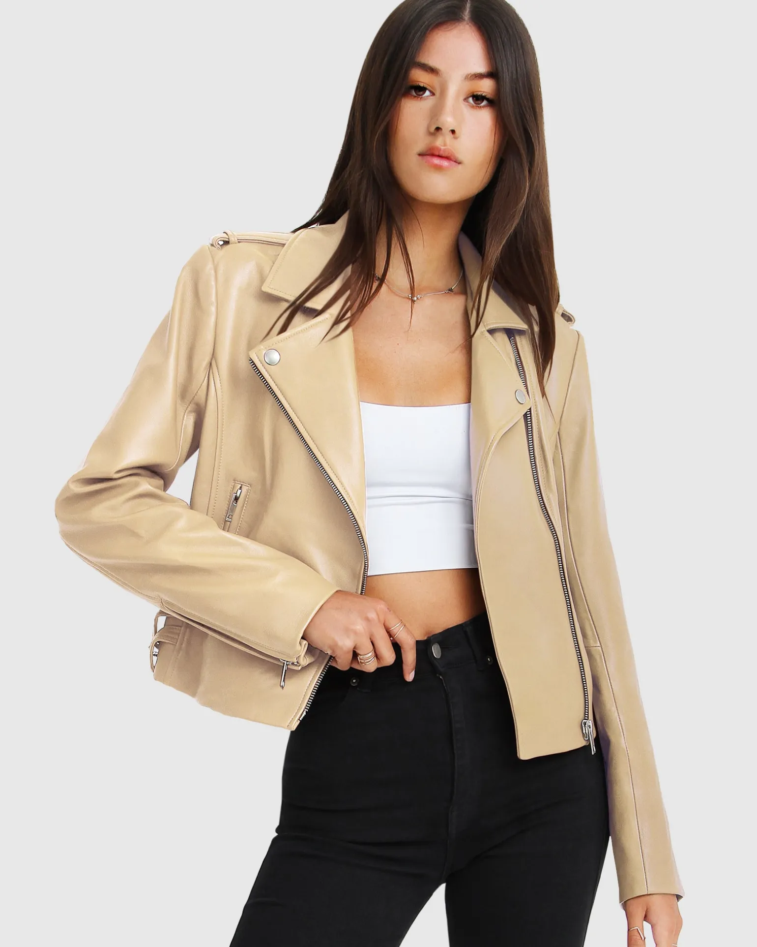 Belle & Bloom Leather Jackets | Leather Coats>Just Friends Leather Jacket -
