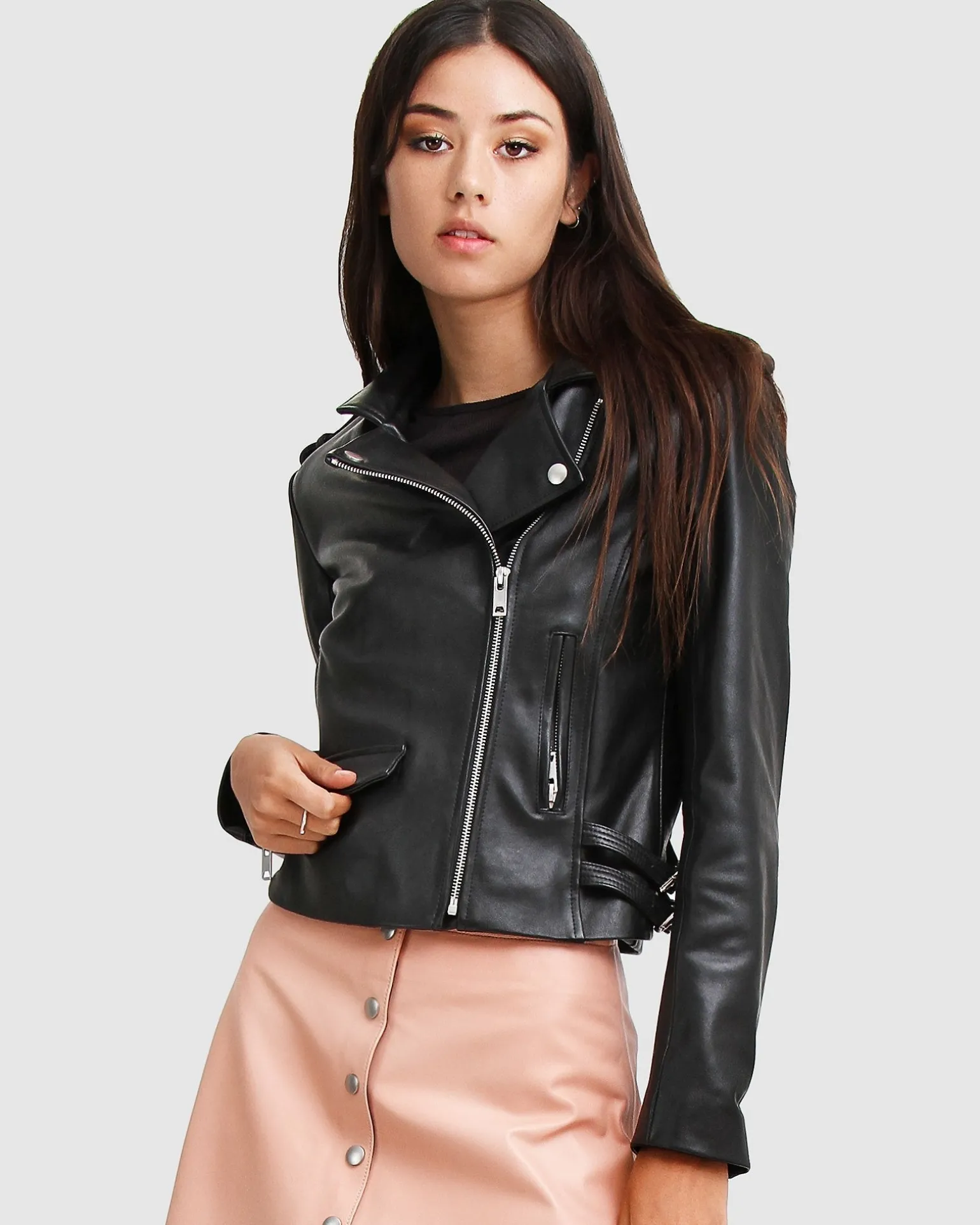 Belle & Bloom Leather Jackets | Leather Coats>Just Friends Leather Jacket -