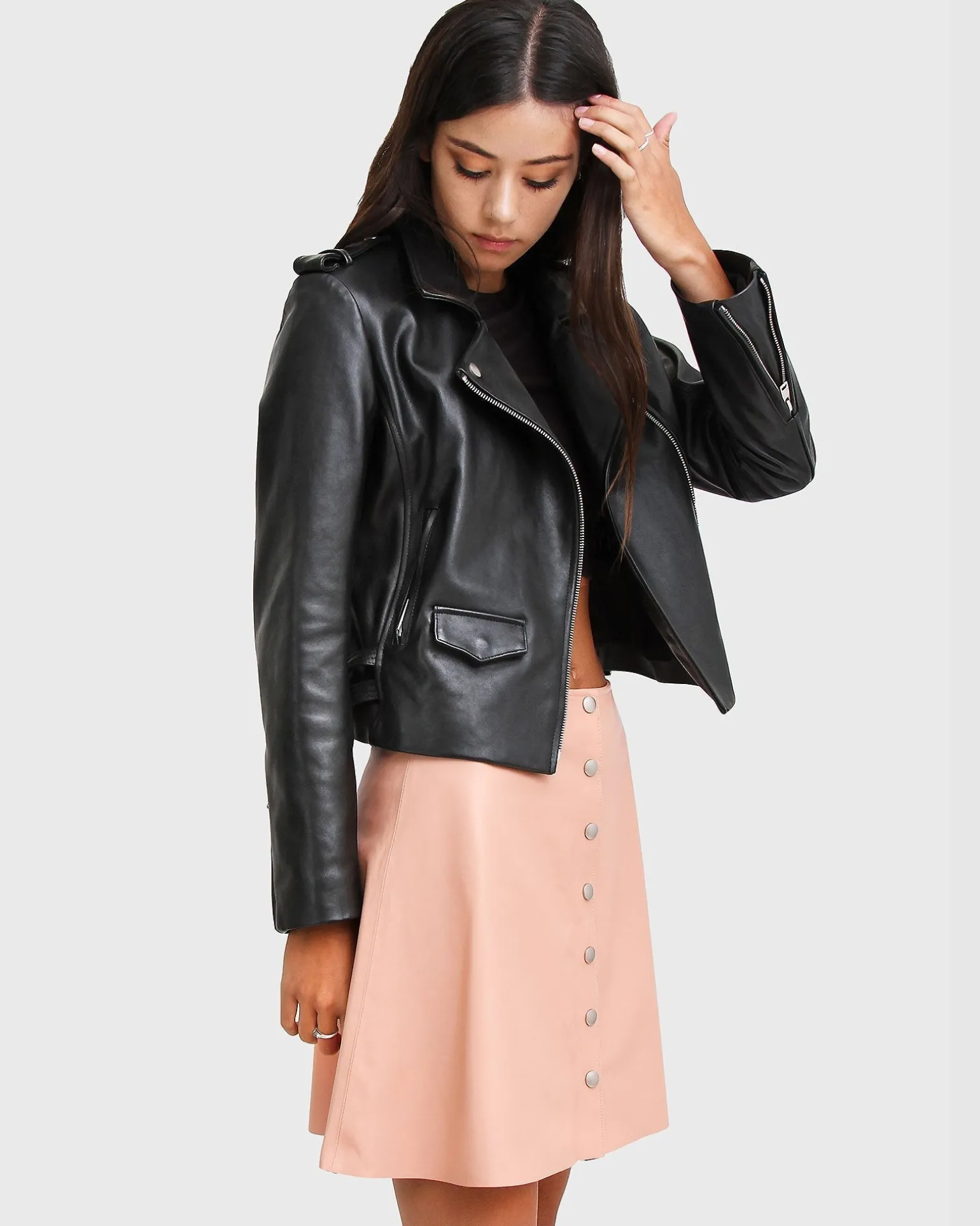 Belle & Bloom Leather Jackets | Leather Coats>Just Friends Leather Jacket -