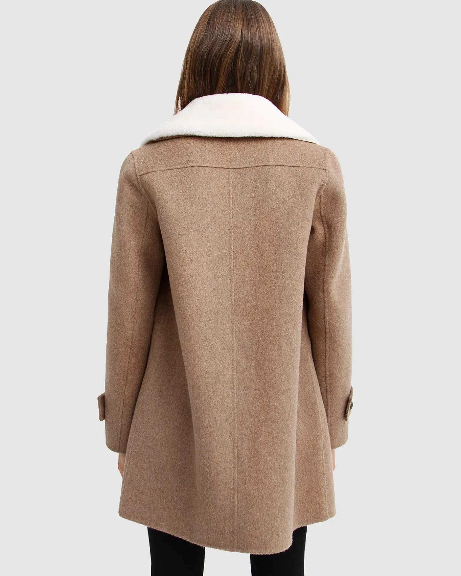 Belle & Bloom Wool Coats | Wool Coats>Liberty Sherpa Collar Wool Blend C -