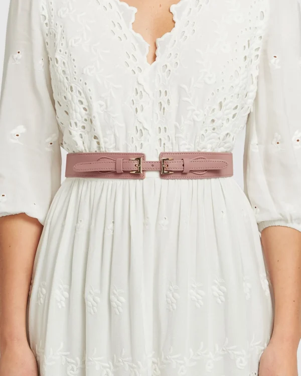 Belle & Bloom Belts>London Fog Leather Waist Belt -