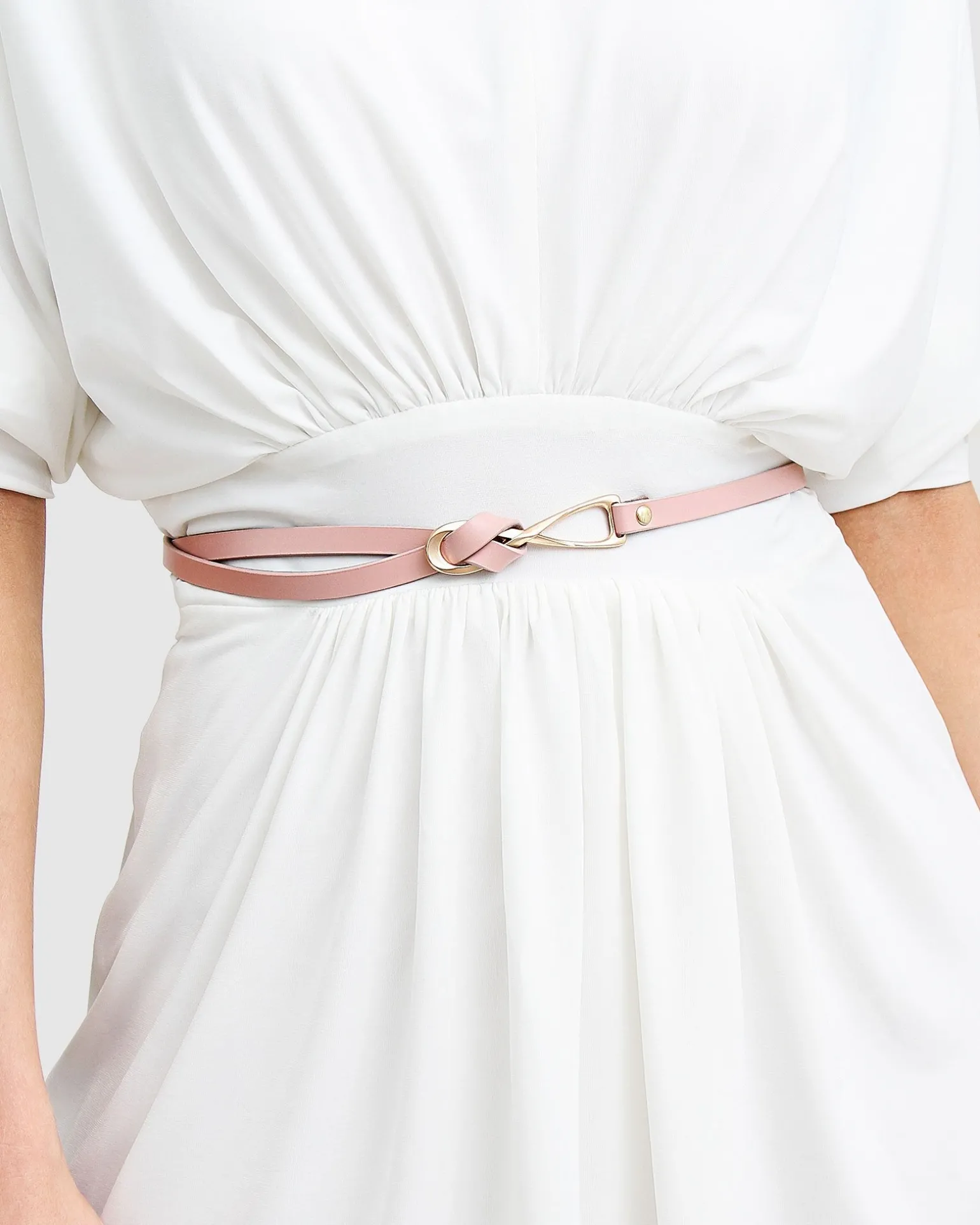 Belle & Bloom Belts>London Mood Leather Tie Belt -
