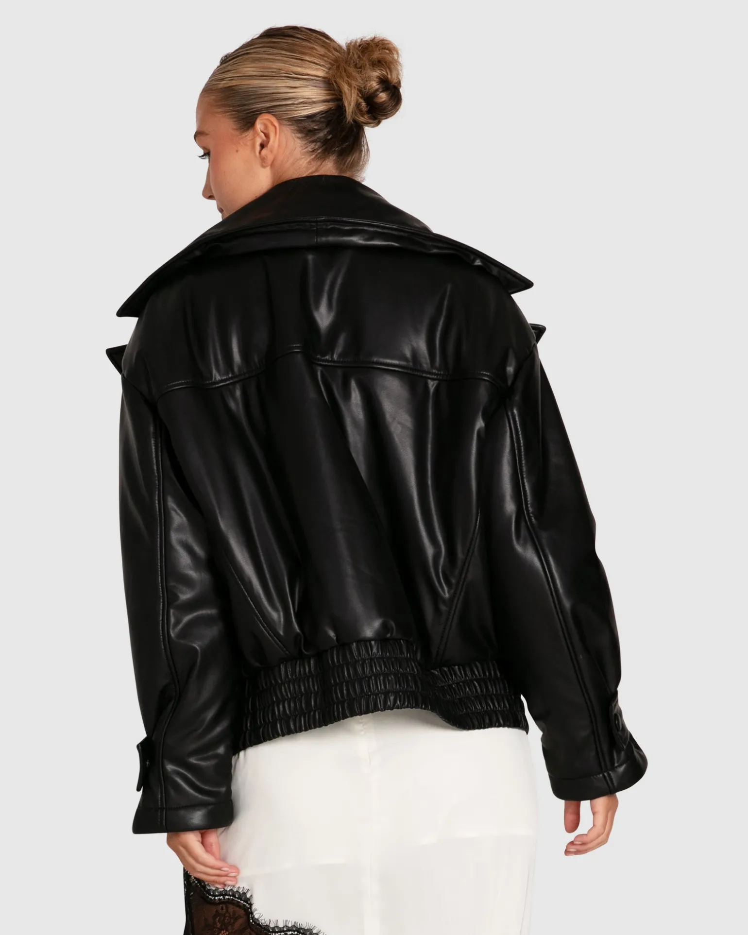 Belle & Bloom Premium Coats | Leather Jackets>Love Drunk Leather Bomber -