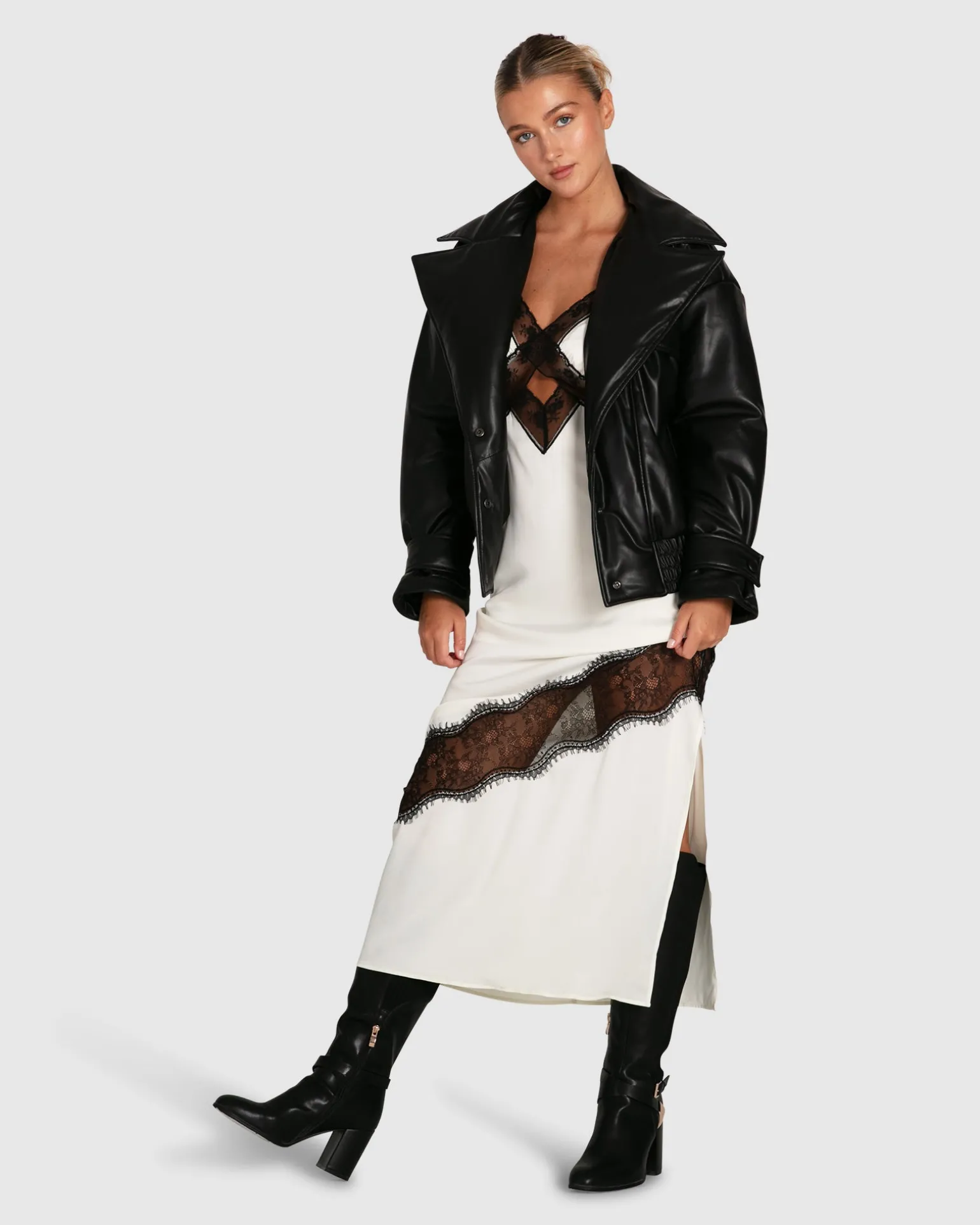 Belle & Bloom Premium Coats | Leather Jackets>Love Drunk Leather Bomber -