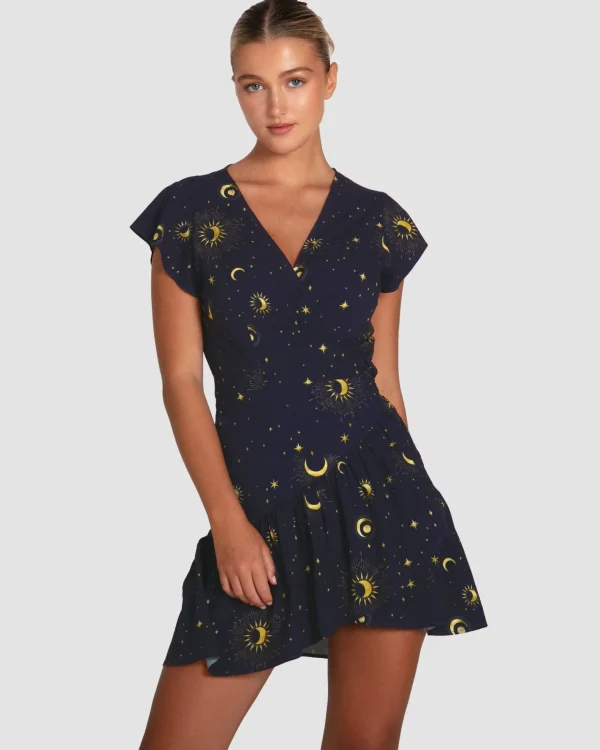 Belle & Bloom Mini Dresses | Mini Dresses>Love Shack Mini Wrap Dress -